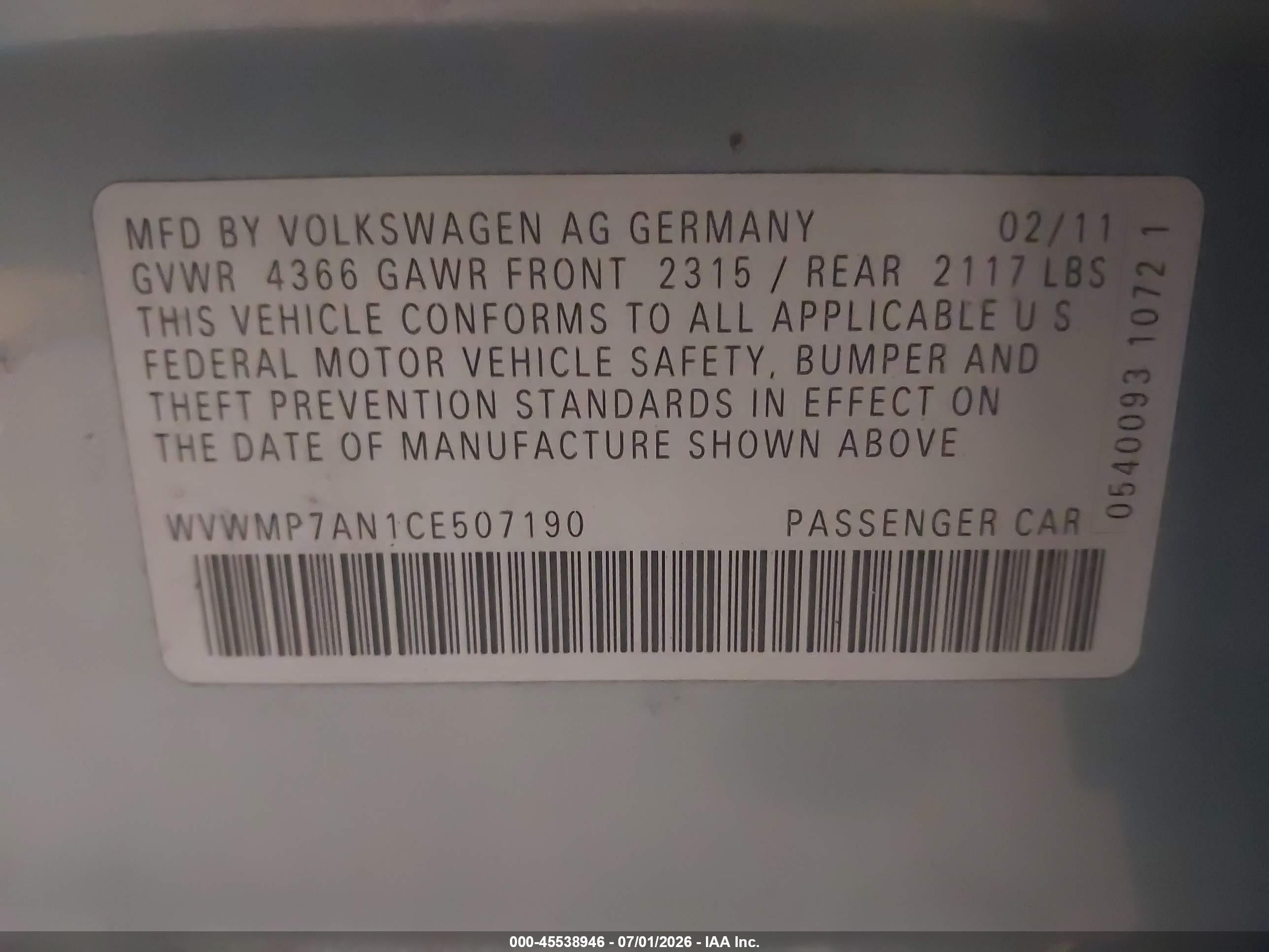 2012 Volkswagen Cc Sport Silver vin: WVWMP7AN1CE507190