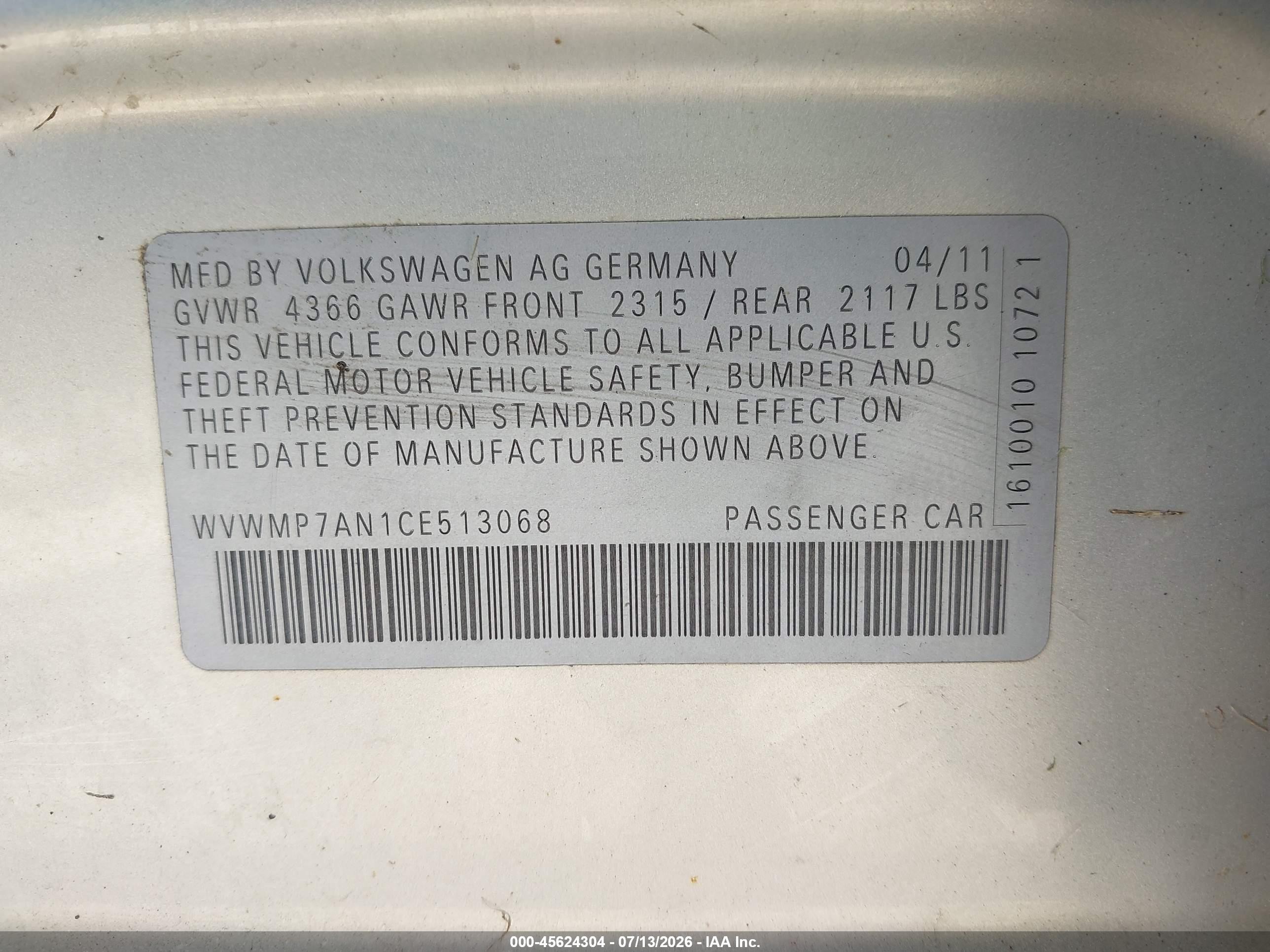 2012 Volkswagen Cc Sport Silver vin: WVWMP7AN1CE513068