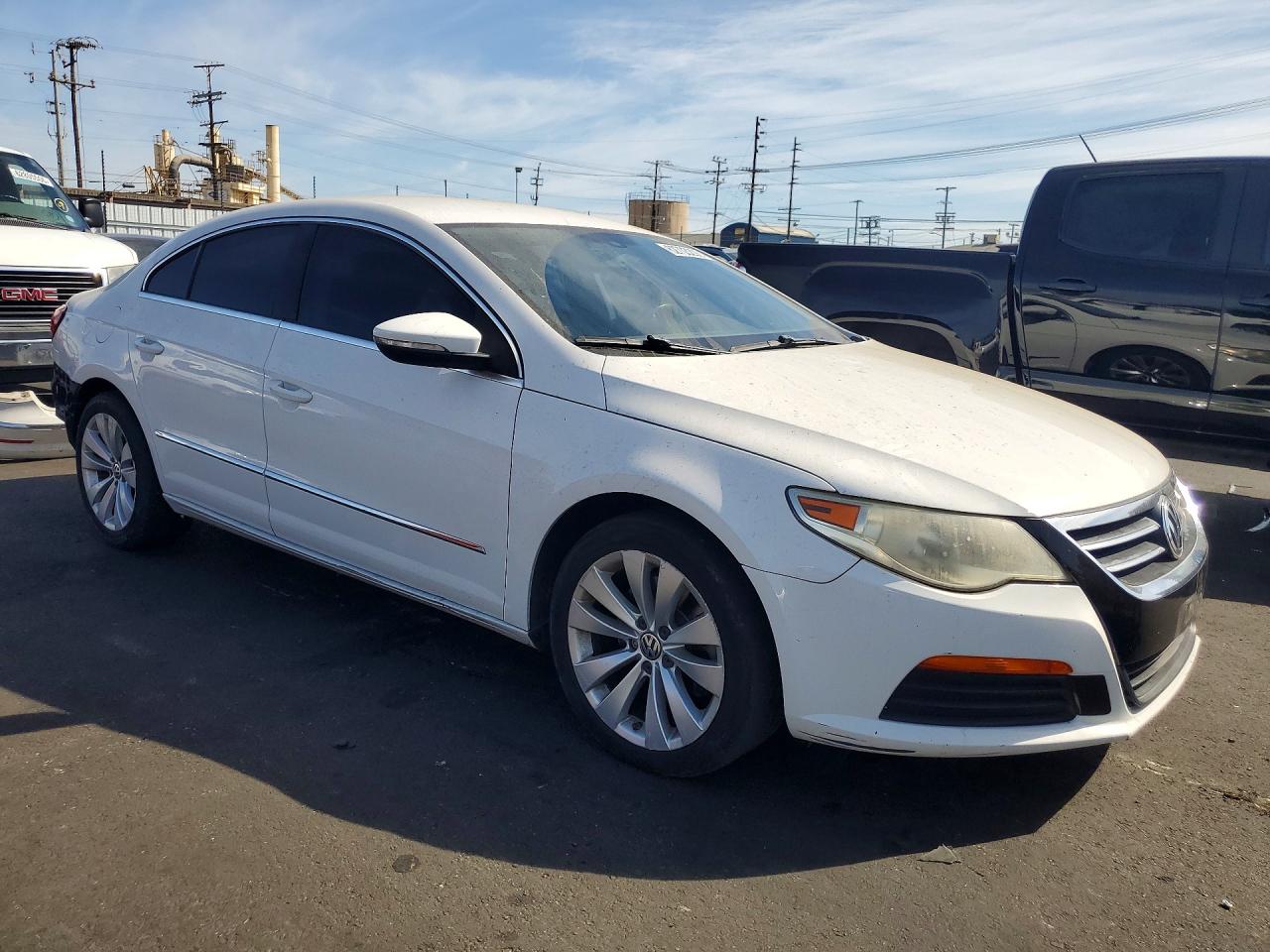 2012 Volkswagen Cc Sport White vin: WVWMP7AN1CE533840