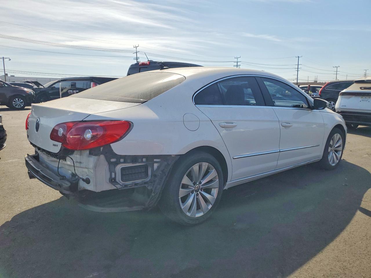 2012 Volkswagen Cc Sport White vin: WVWMP7AN1CE533840