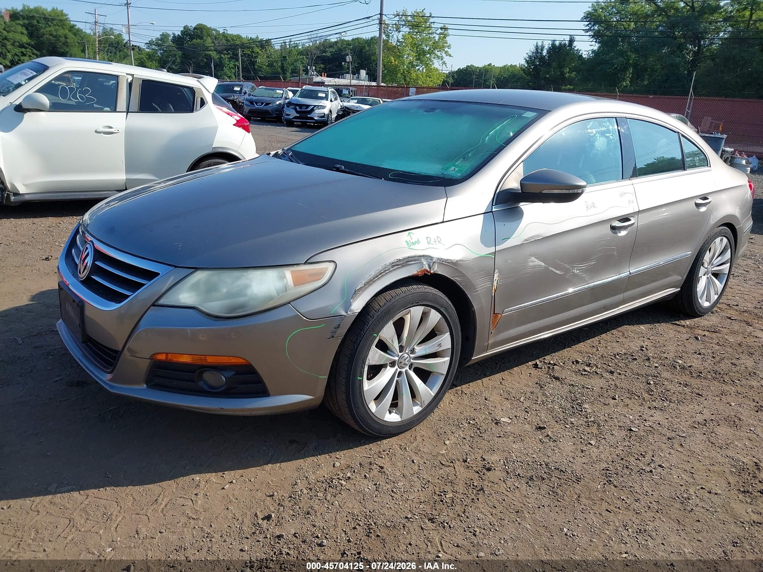2010 Volkswagen Cc Sport Gray vin: WVWMP7AN2AE549767