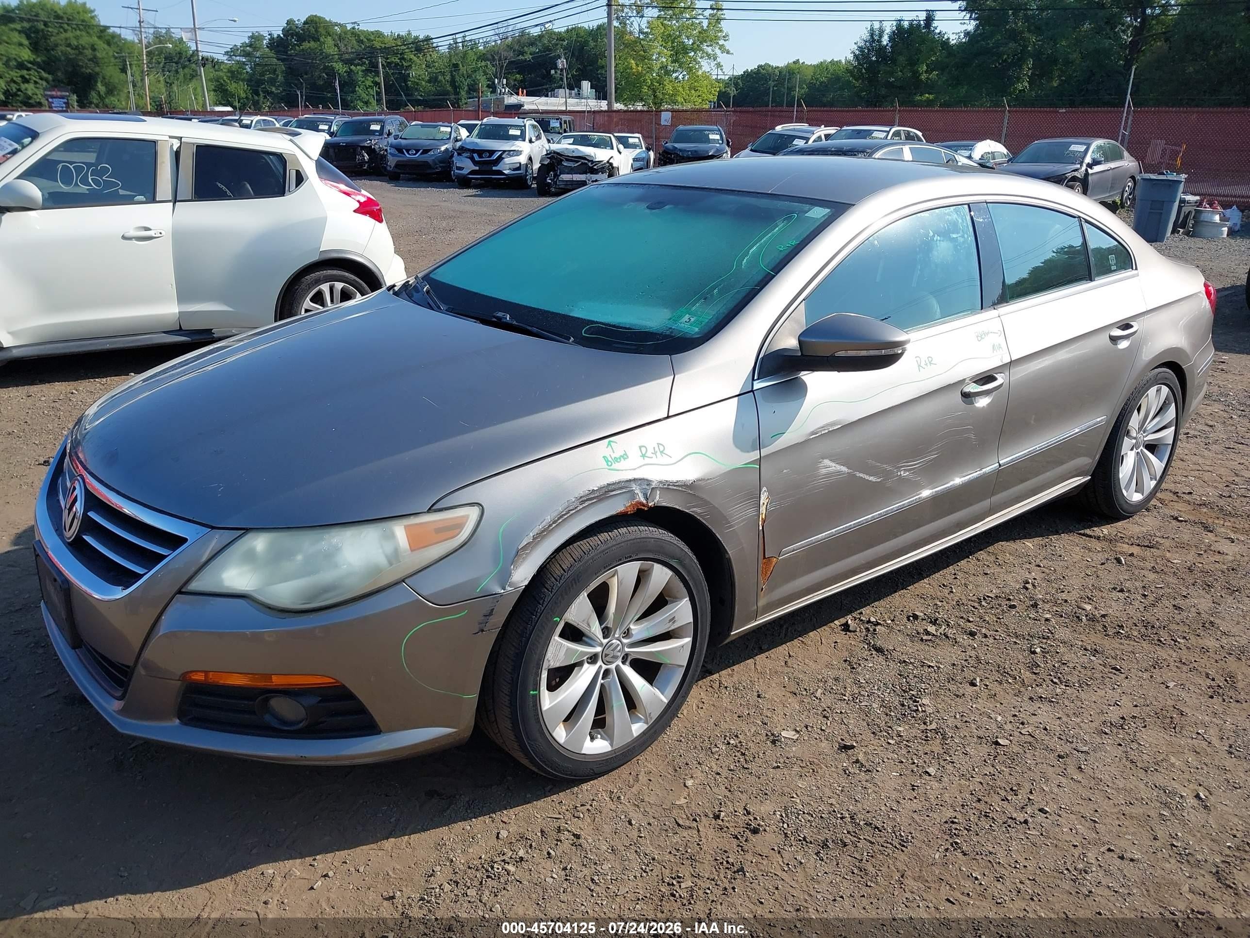 2010 Volkswagen Cc Sport Gray vin: WVWMP7AN2AE549767