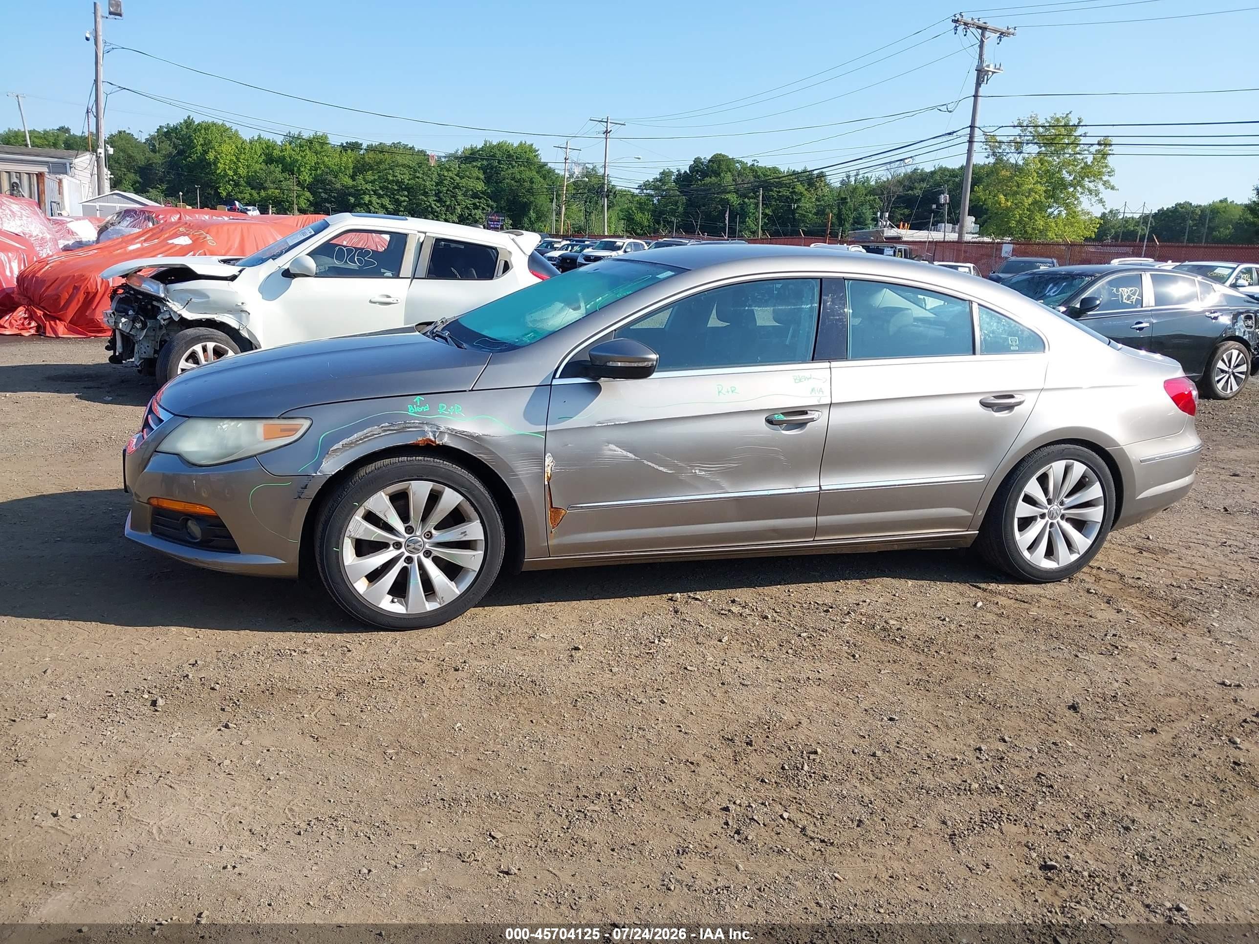 2010 Volkswagen Cc Sport Gray vin: WVWMP7AN2AE549767