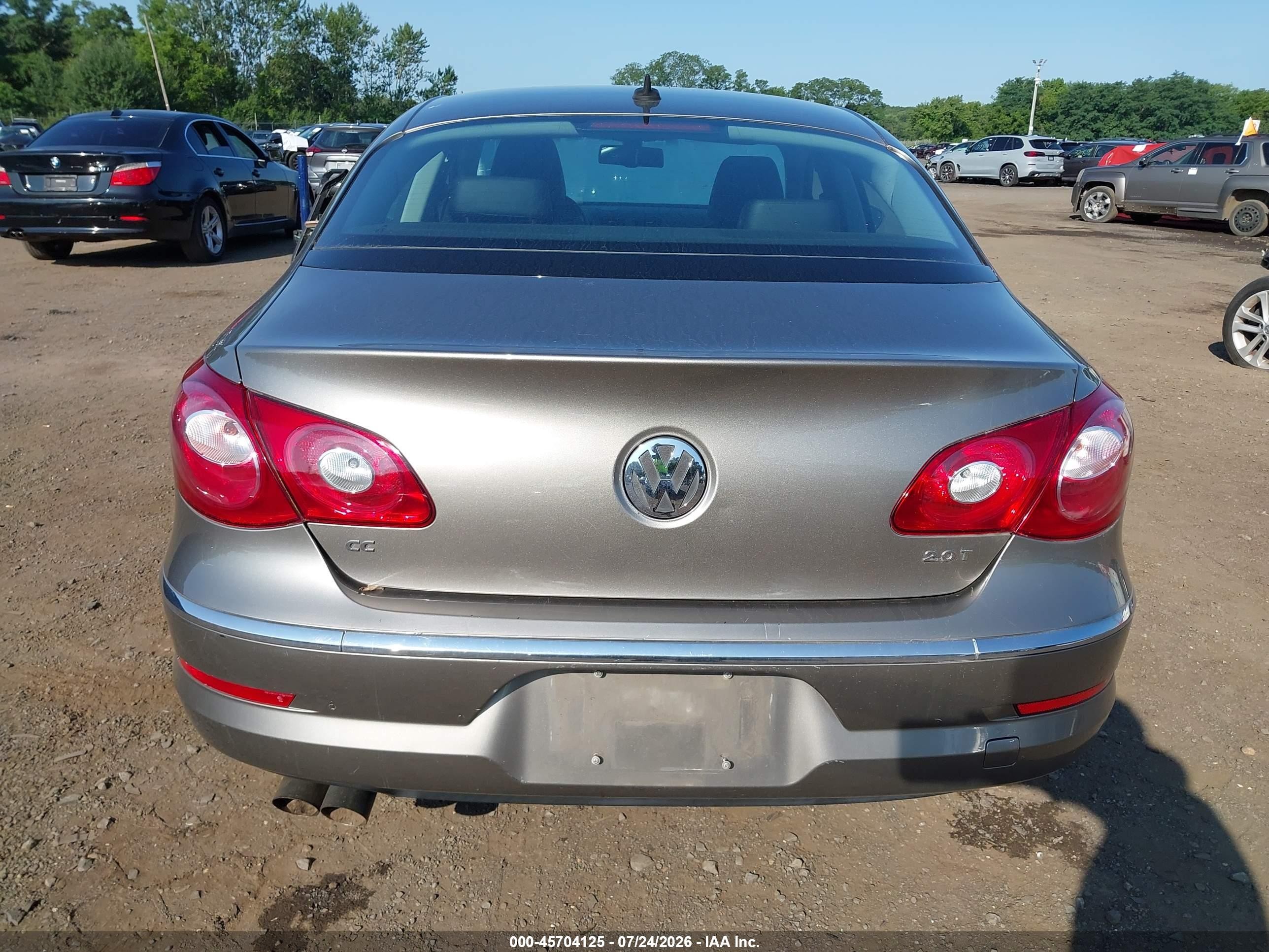 2010 Volkswagen Cc Sport Gray vin: WVWMP7AN2AE549767