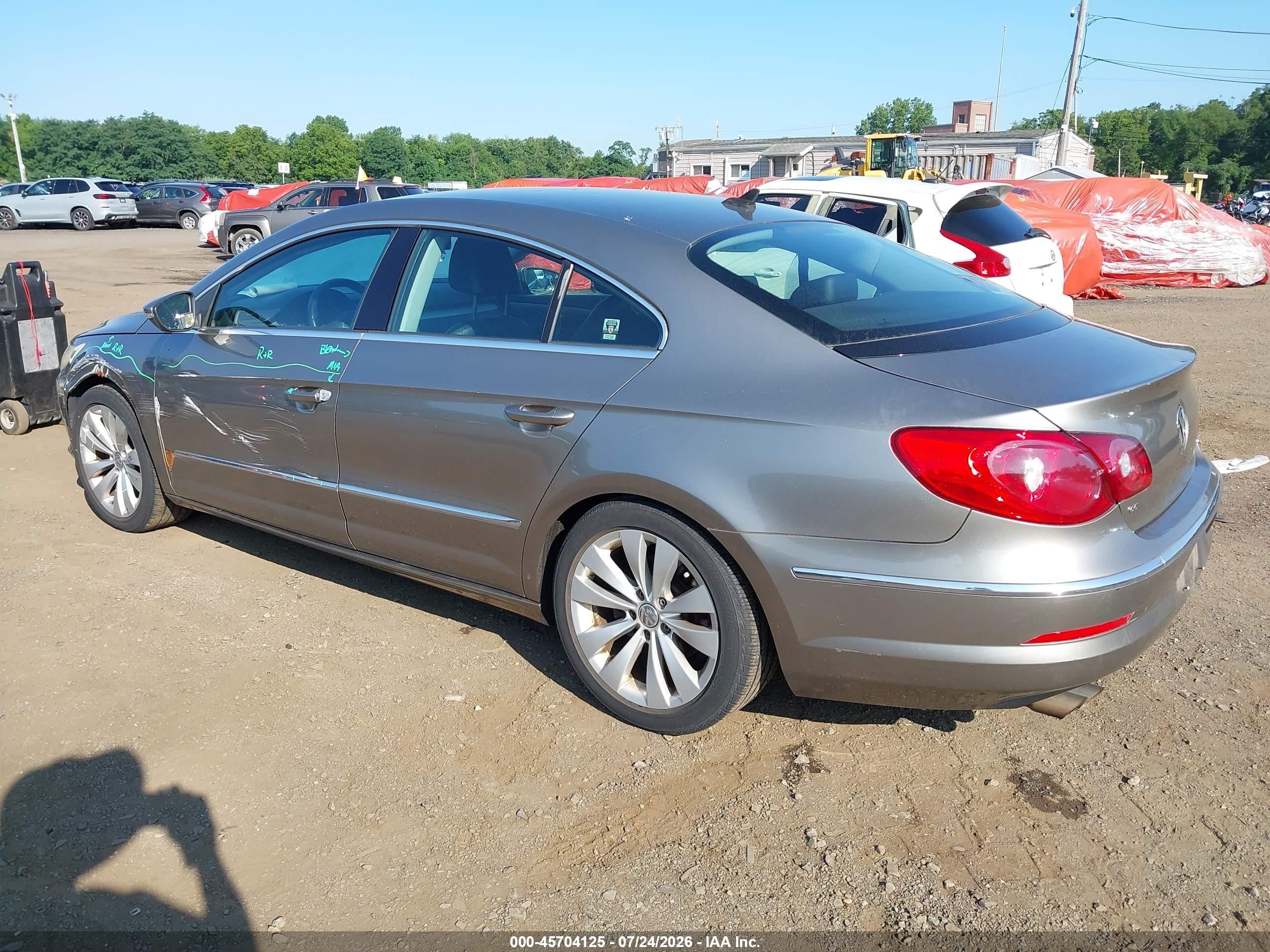 2010 Volkswagen Cc Sport Gray vin: WVWMP7AN2AE549767