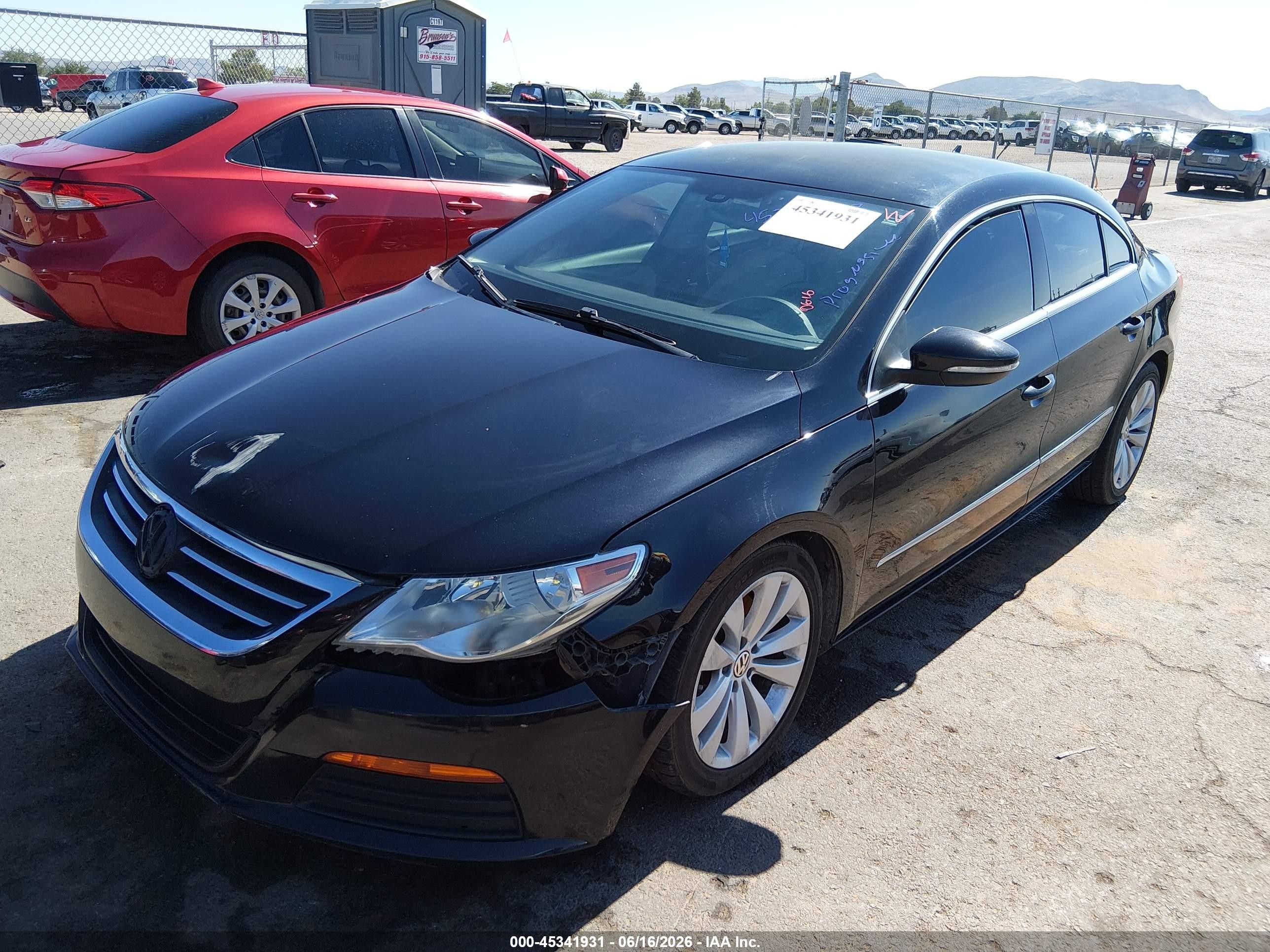 2012 Volkswagen Cc Sport Black vin: WVWMP7AN2CE530896