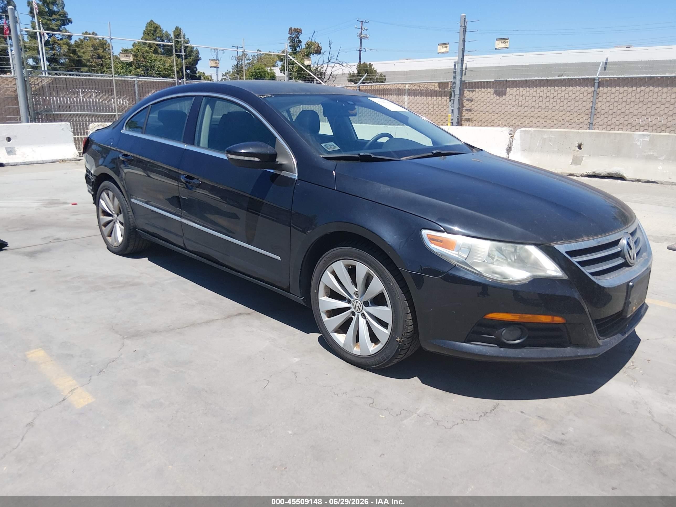 2010 Volkswagen Cc Sport Black vin: WVWMP7AN3AE554671