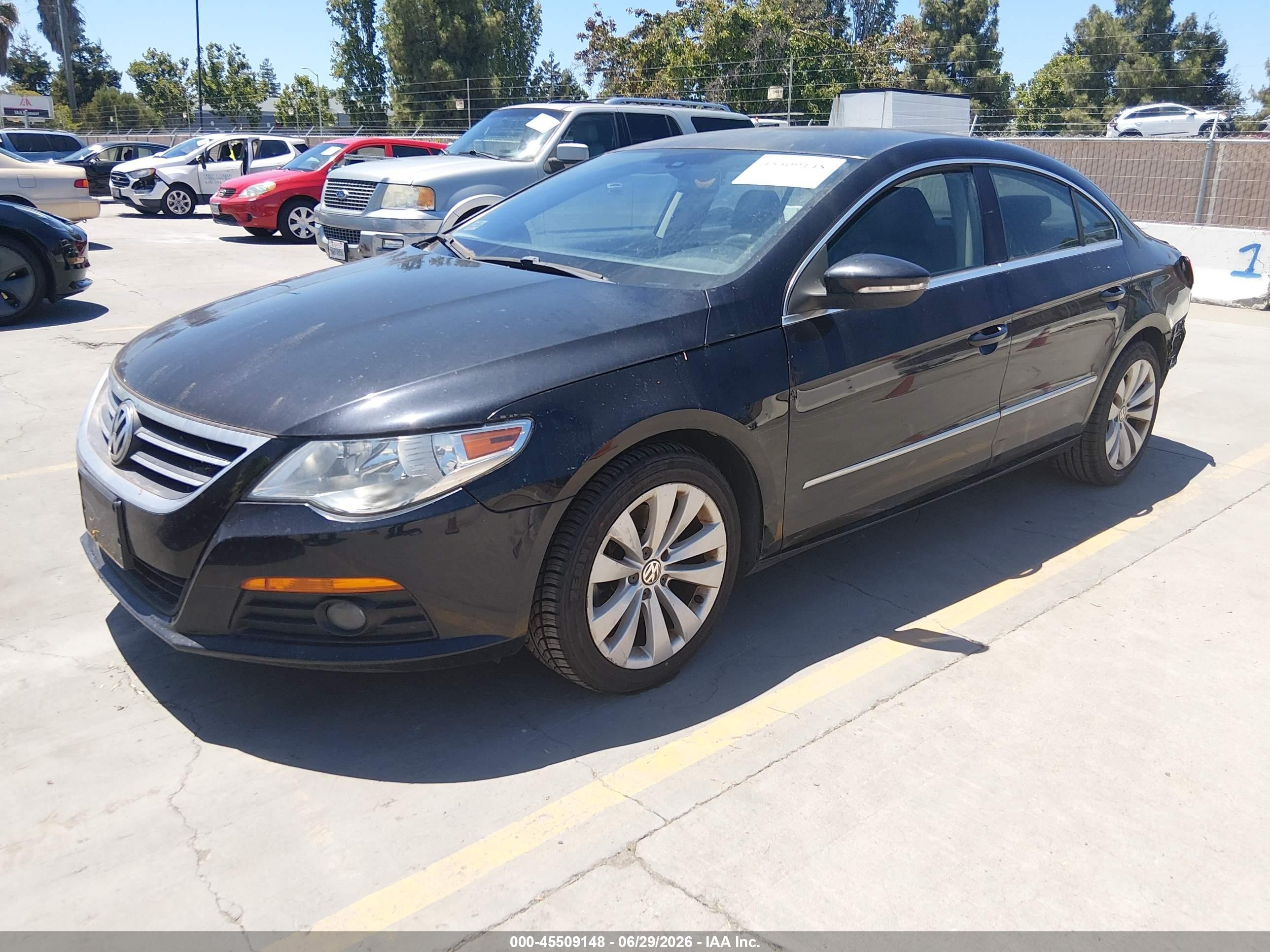 2010 Volkswagen Cc Sport Black vin: WVWMP7AN3AE554671
