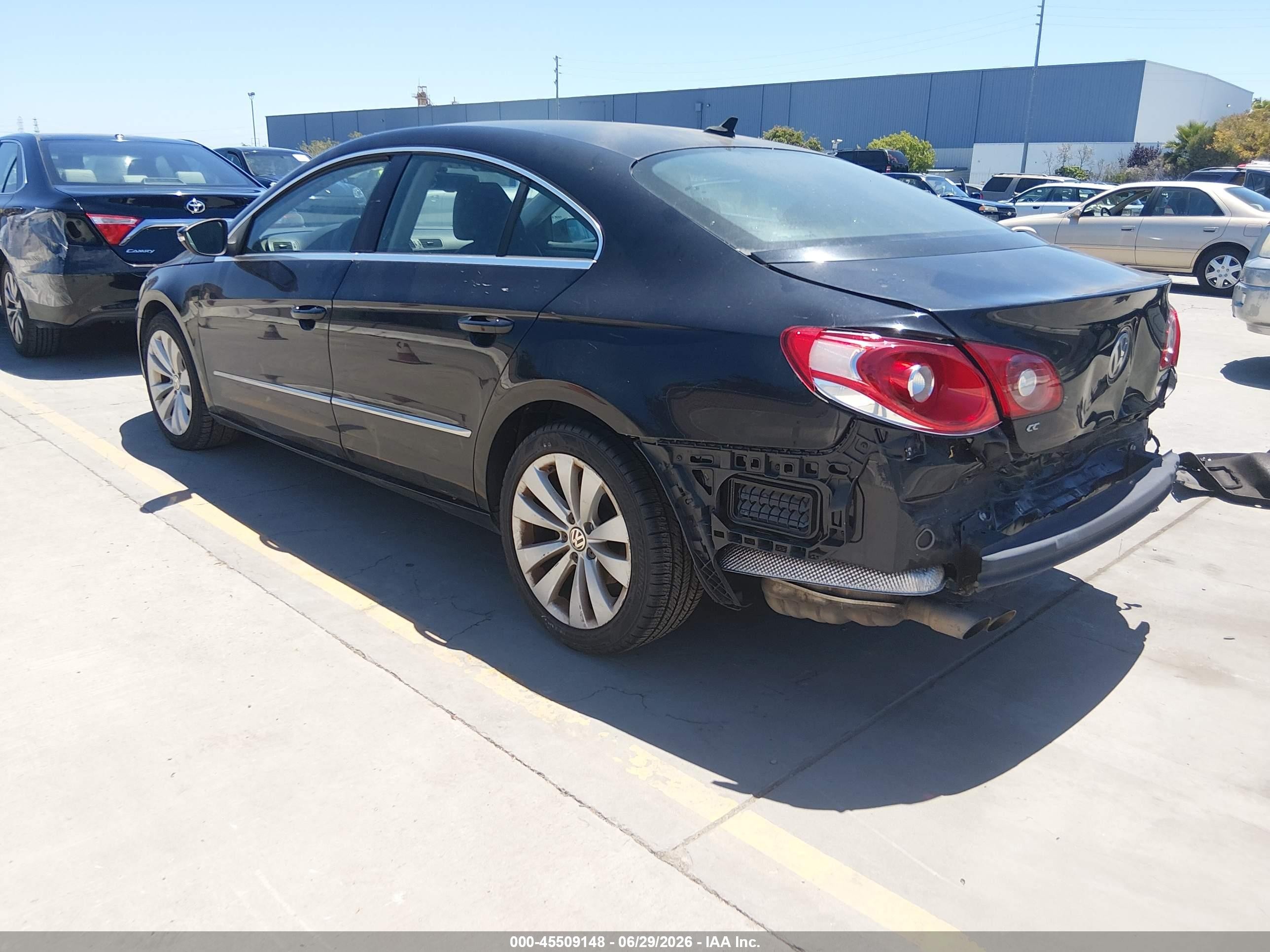 2010 Volkswagen Cc Sport Black vin: WVWMP7AN3AE554671