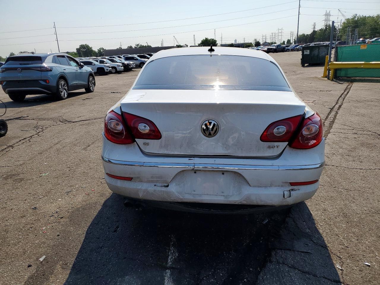 2010 Volkswagen Cc Sport White vin: WVWMP7AN3AE557893