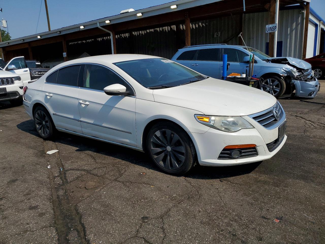 2010 Volkswagen Cc Sport White vin: WVWMP7AN3AE557893