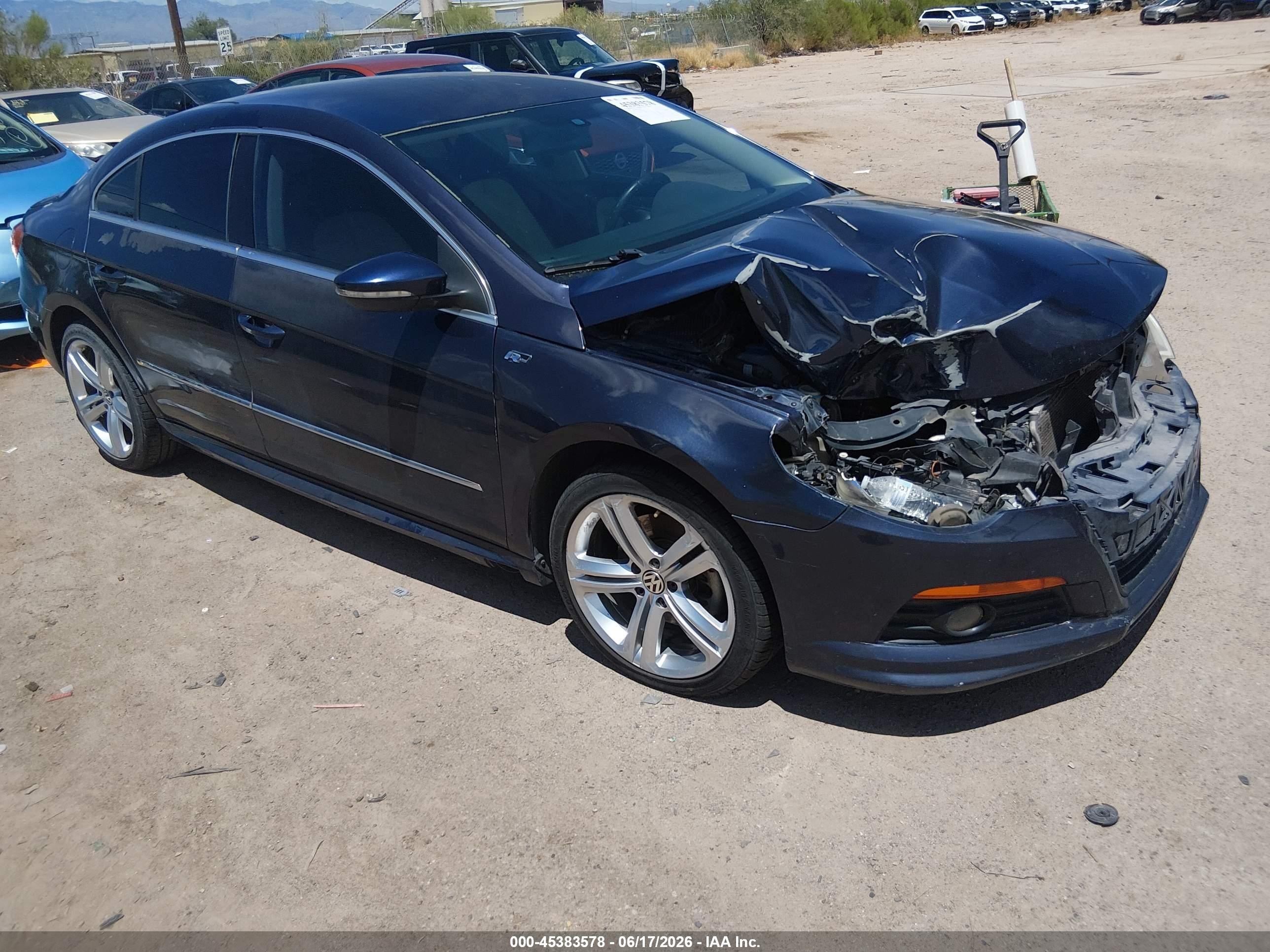 2012 Volkswagen Cc R-line Dark Blue vin: WVWMP7AN3CE503304