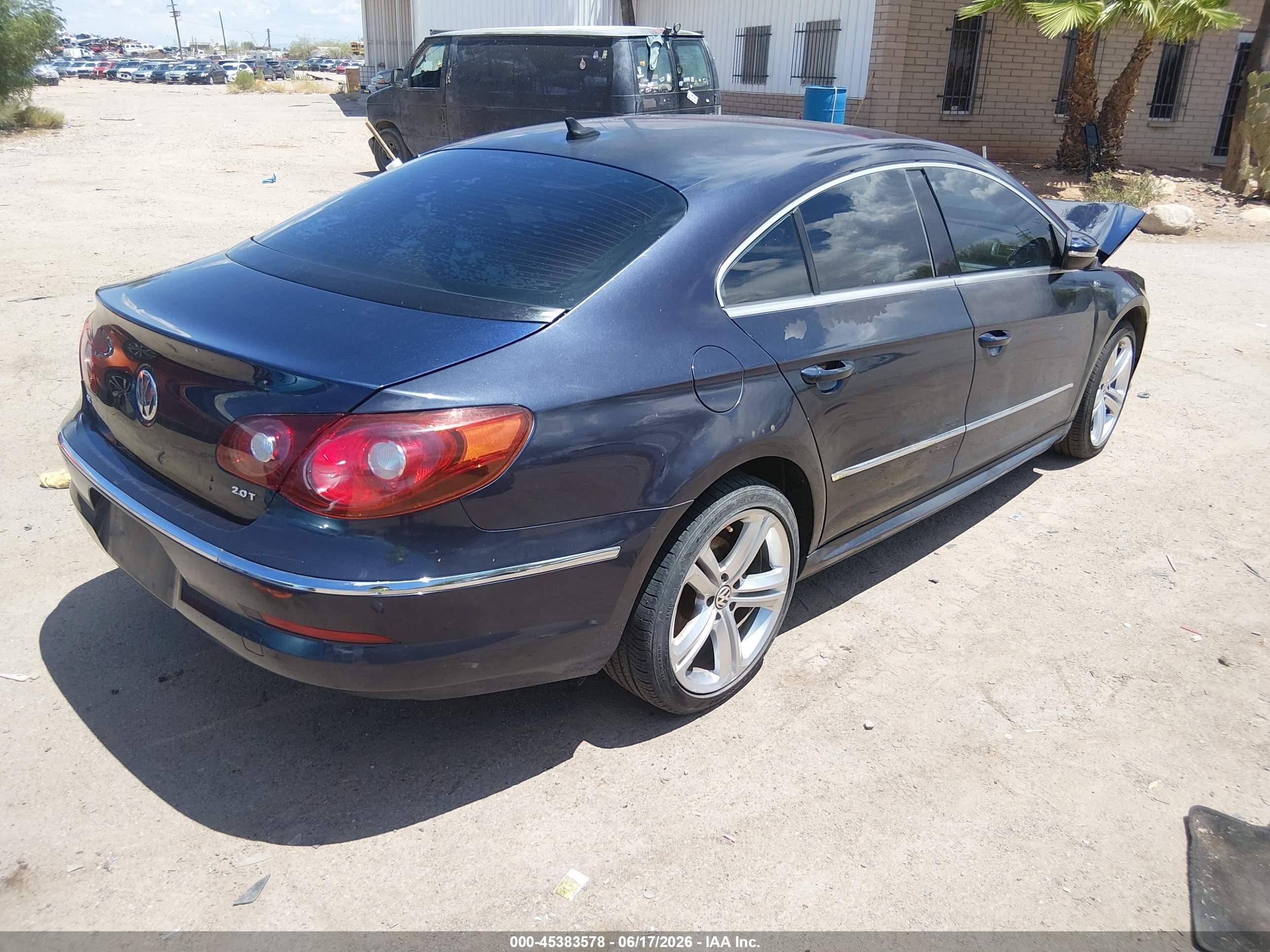 2012 Volkswagen Cc R-line Dark Blue vin: WVWMP7AN3CE503304