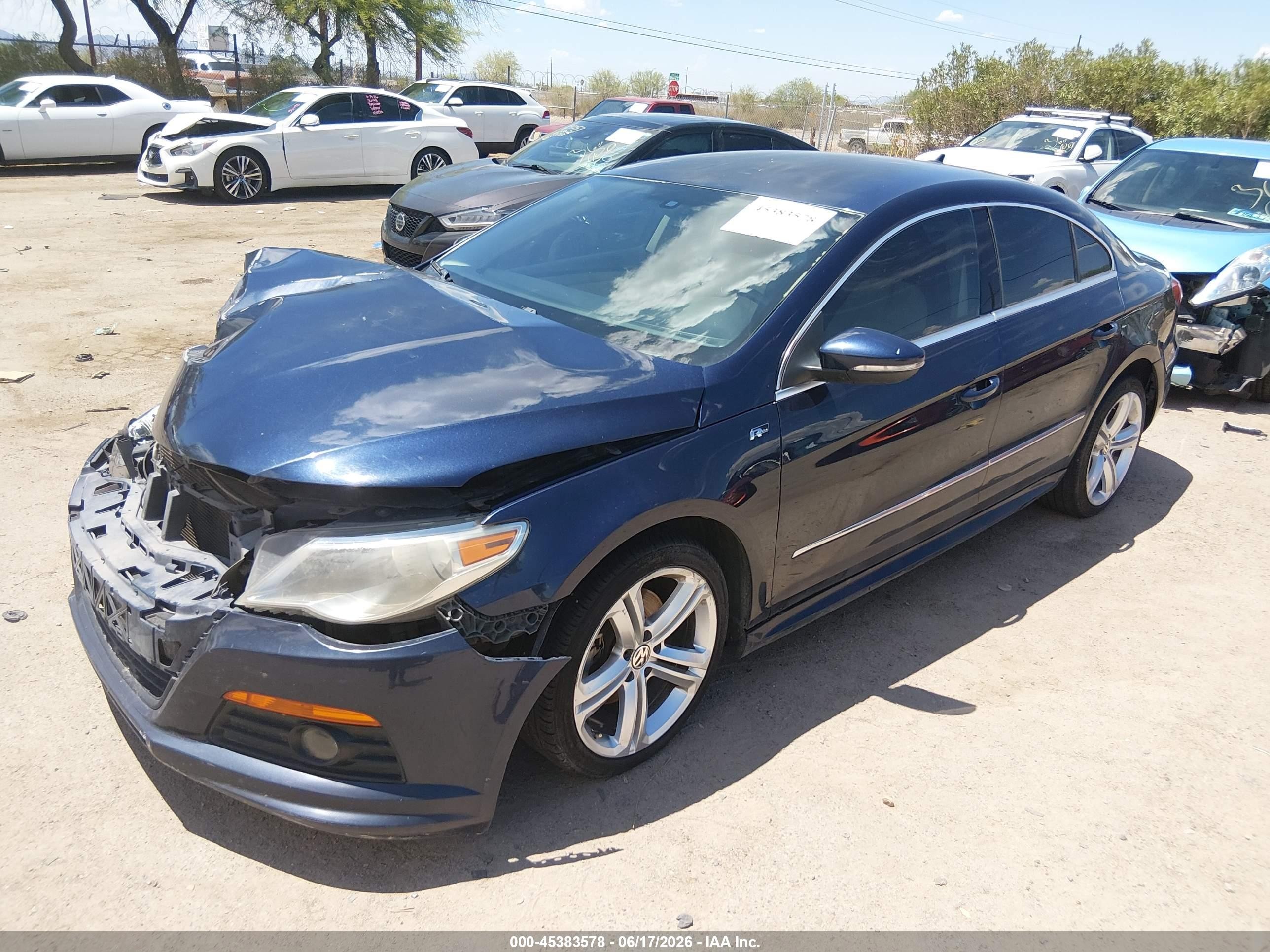 2012 Volkswagen Cc R-line Dark Blue vin: WVWMP7AN3CE503304