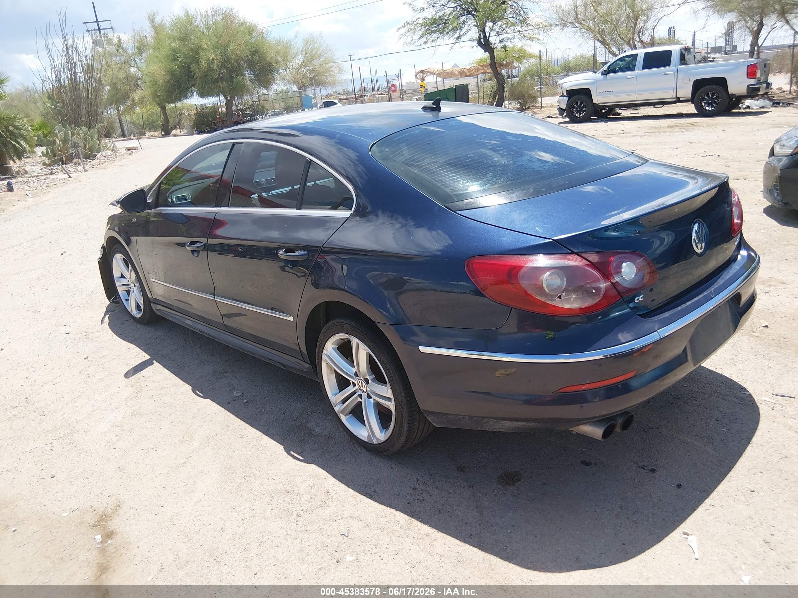 2012 Volkswagen Cc R-line Dark Blue vin: WVWMP7AN3CE503304