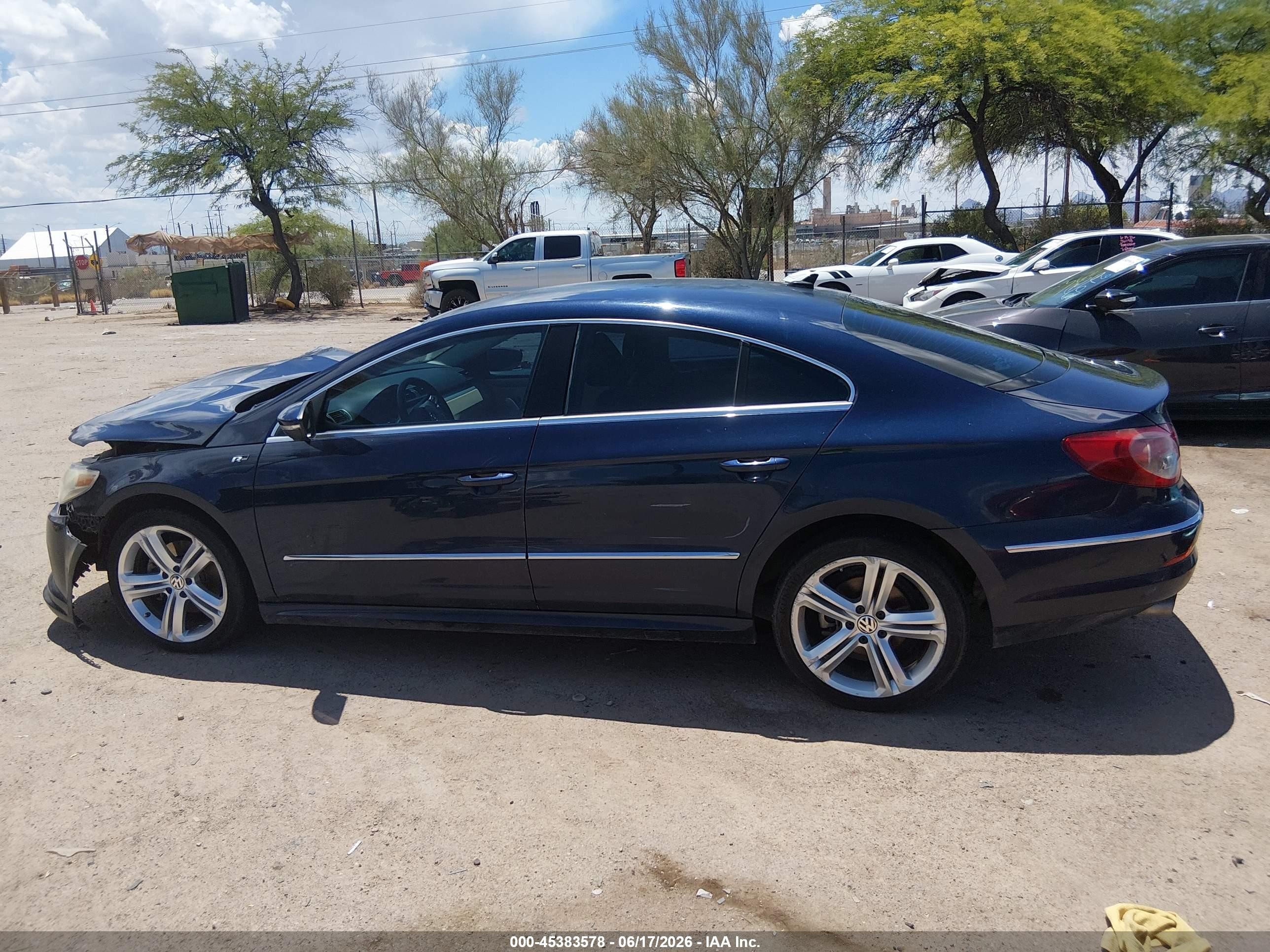 2012 Volkswagen Cc R-line Dark Blue vin: WVWMP7AN3CE503304