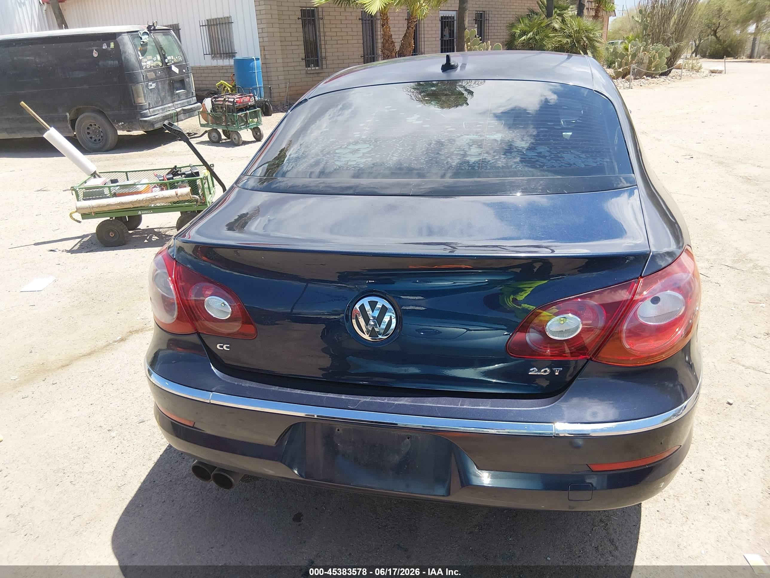 2012 Volkswagen Cc R-line Dark Blue vin: WVWMP7AN3CE503304