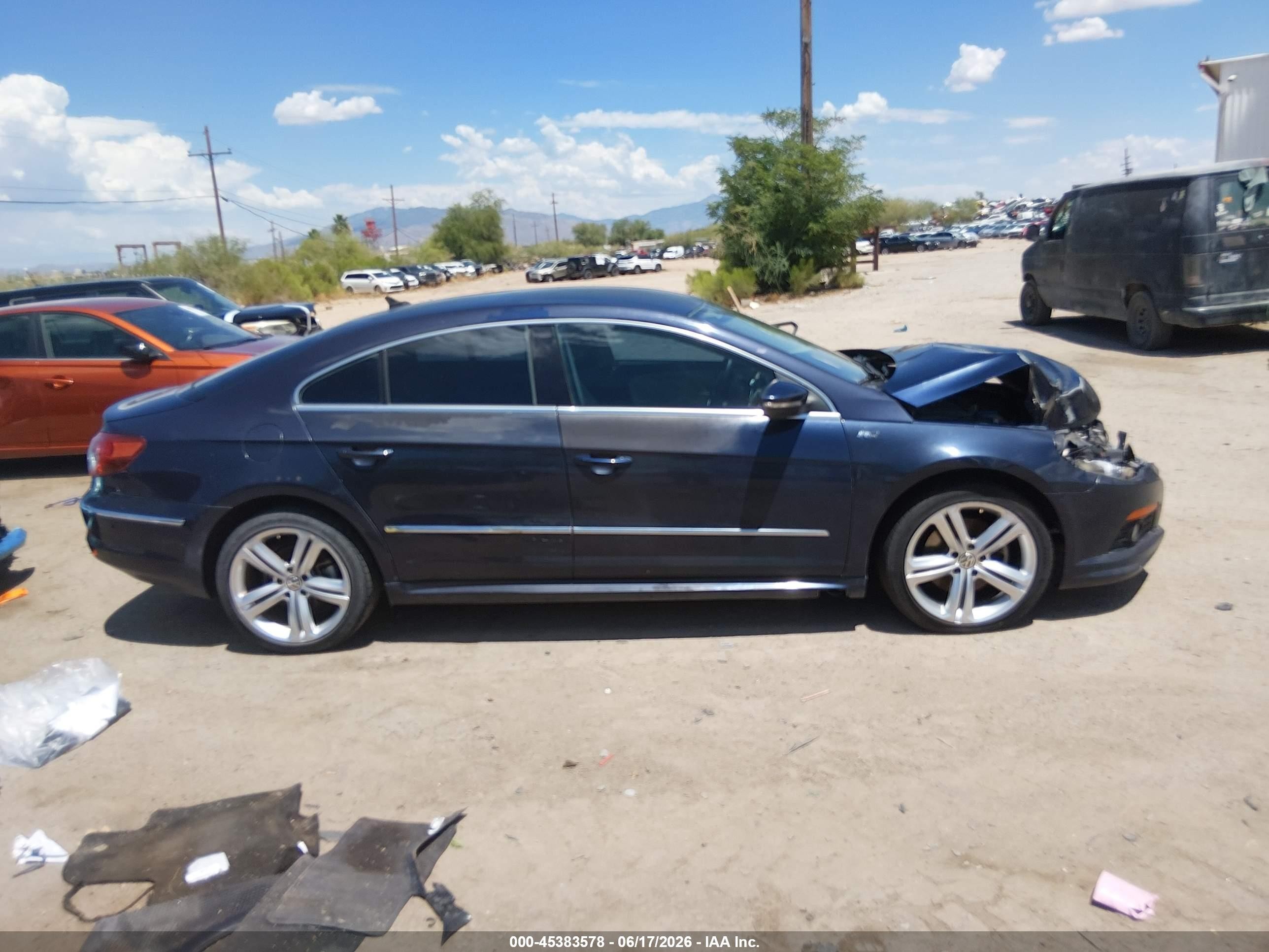 2012 Volkswagen Cc R-line Dark Blue vin: WVWMP7AN3CE503304