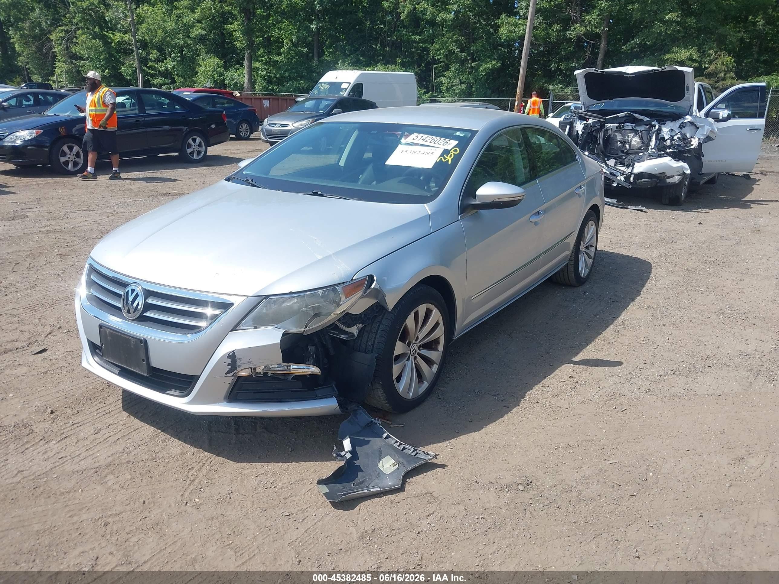2012 Volkswagen Cc Sport Silver vin: WVWMP7AN3CE513167