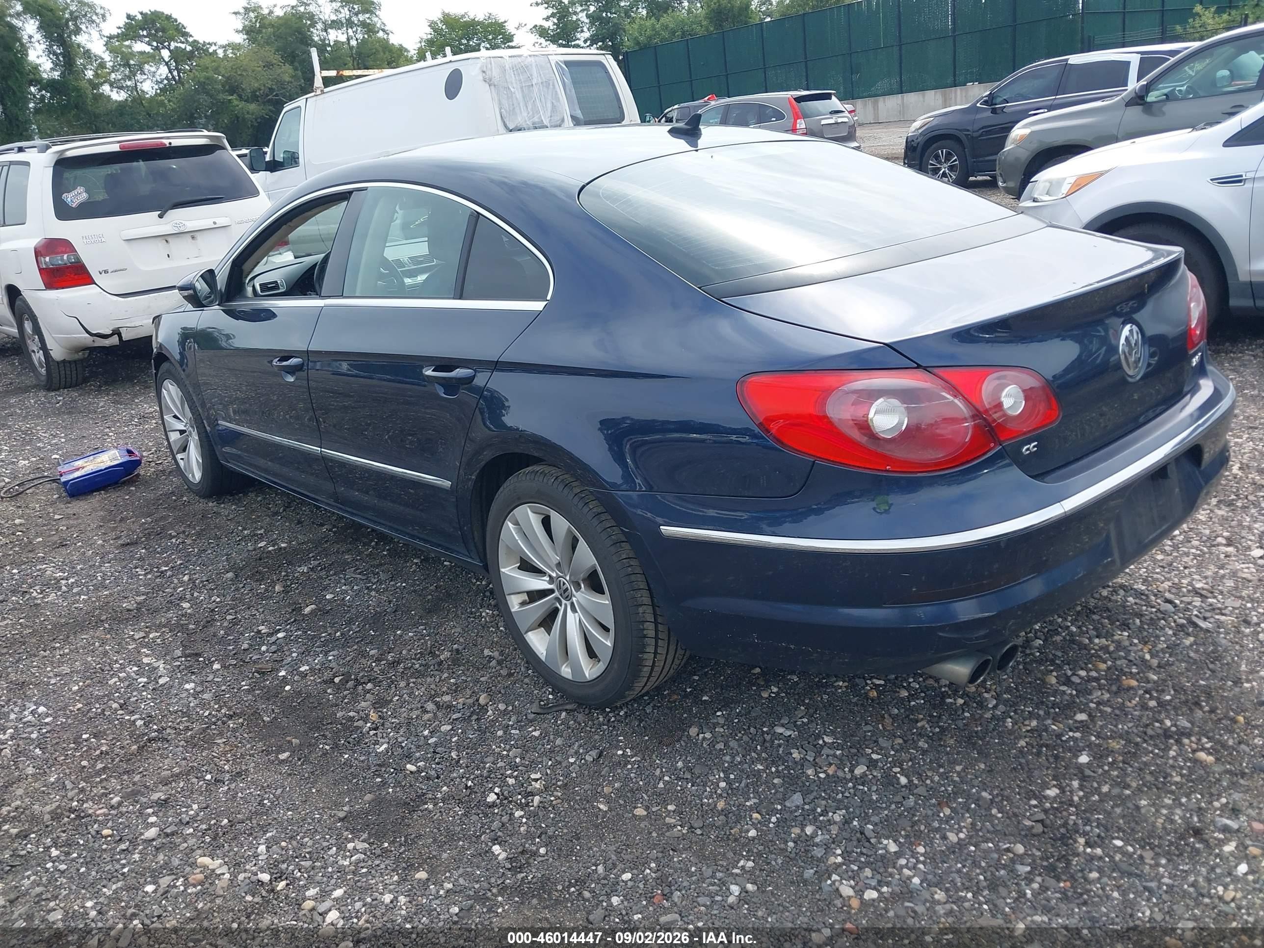 2012 Volkswagen Cc Sport Blue vin: WVWMP7AN3CE513931