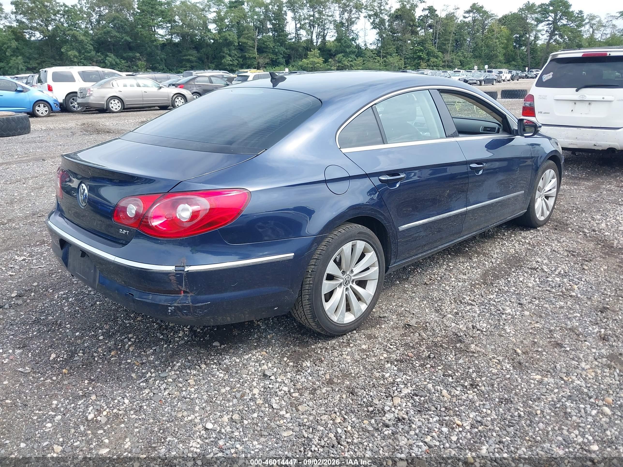 2012 Volkswagen Cc Sport Blue vin: WVWMP7AN3CE513931