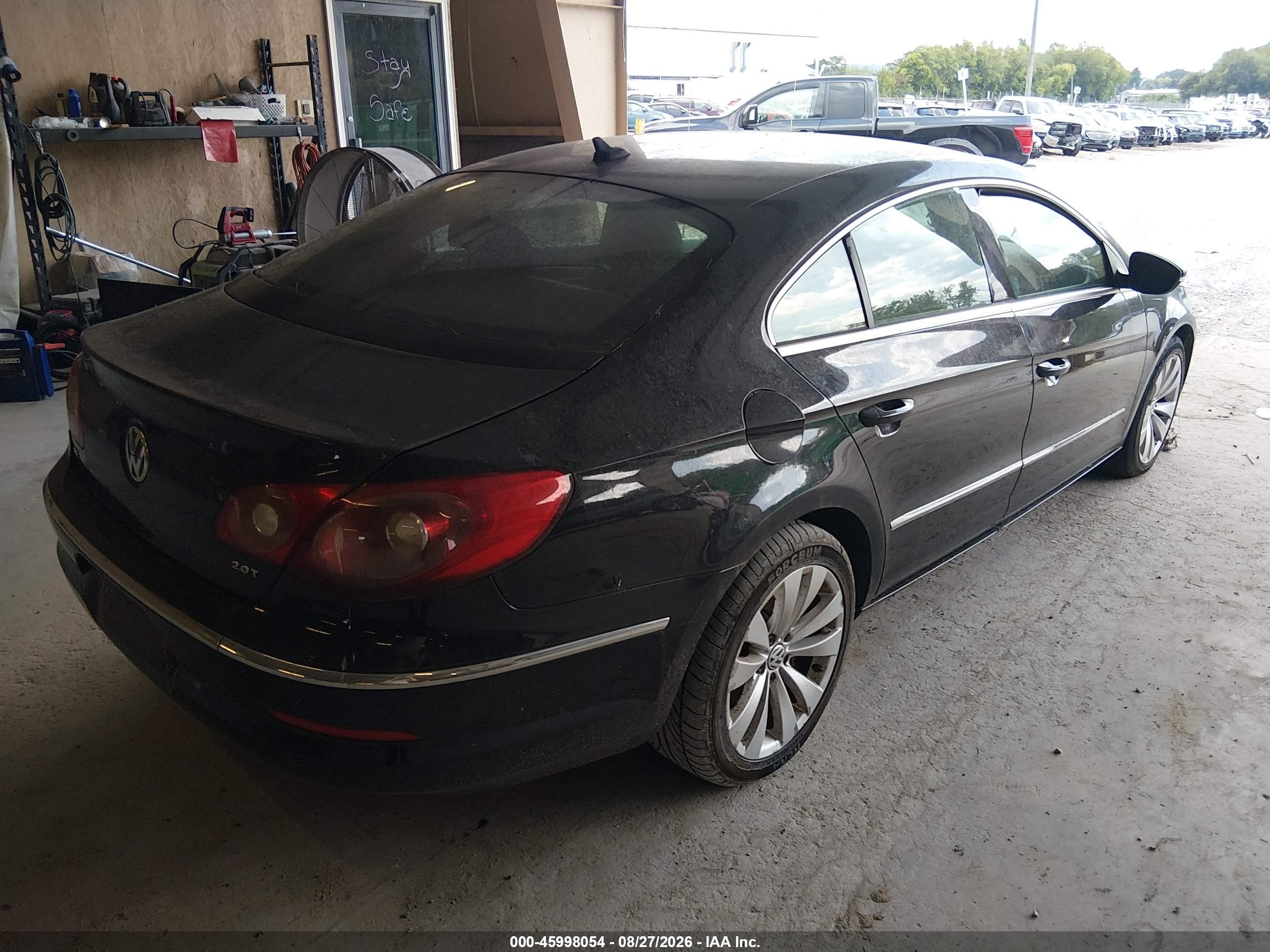 2011 Volkswagen Cc Sport Black vin: WVWMP7AN4BE732329
