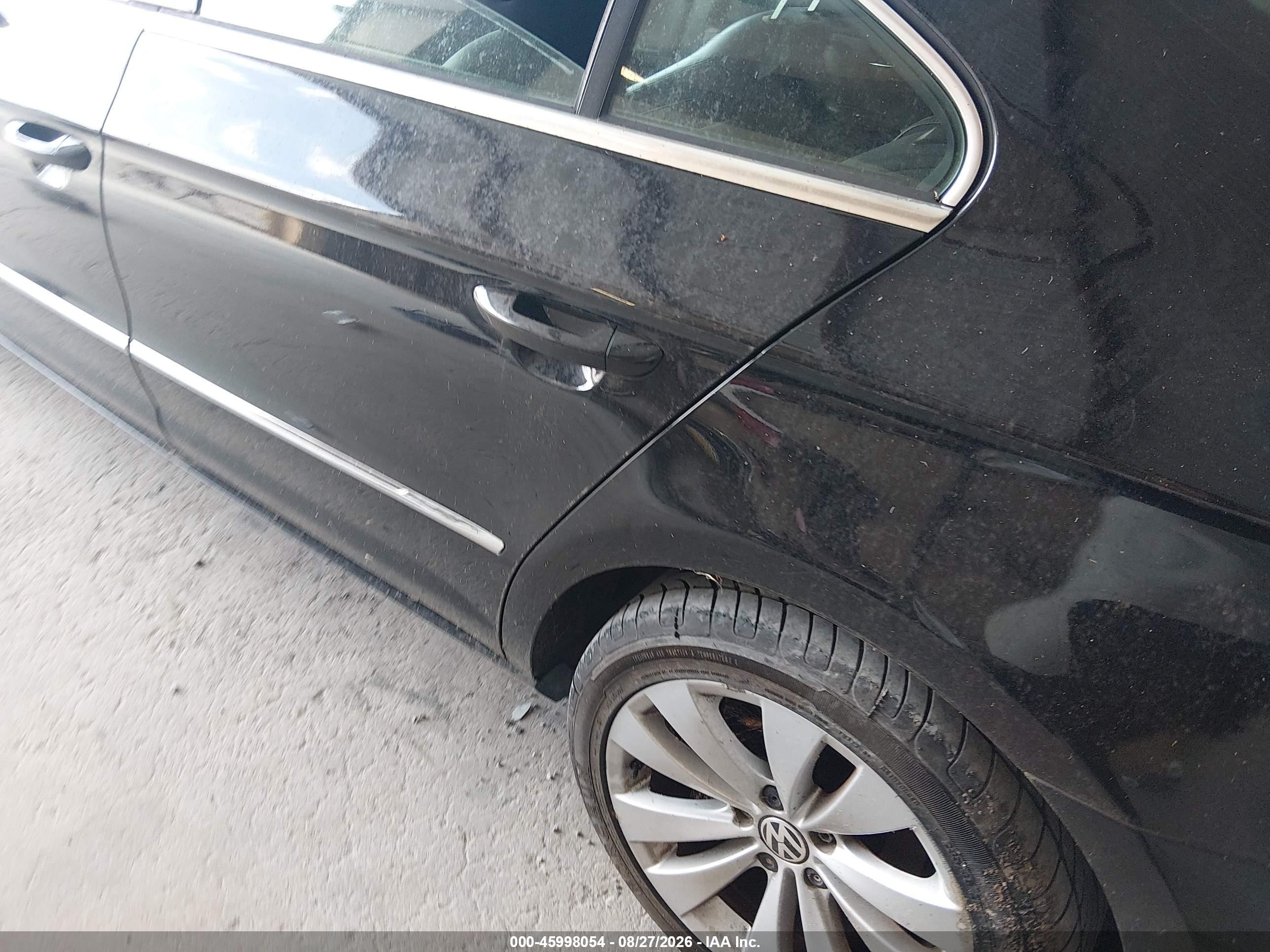 2011 Volkswagen Cc Sport Black vin: WVWMP7AN4BE732329