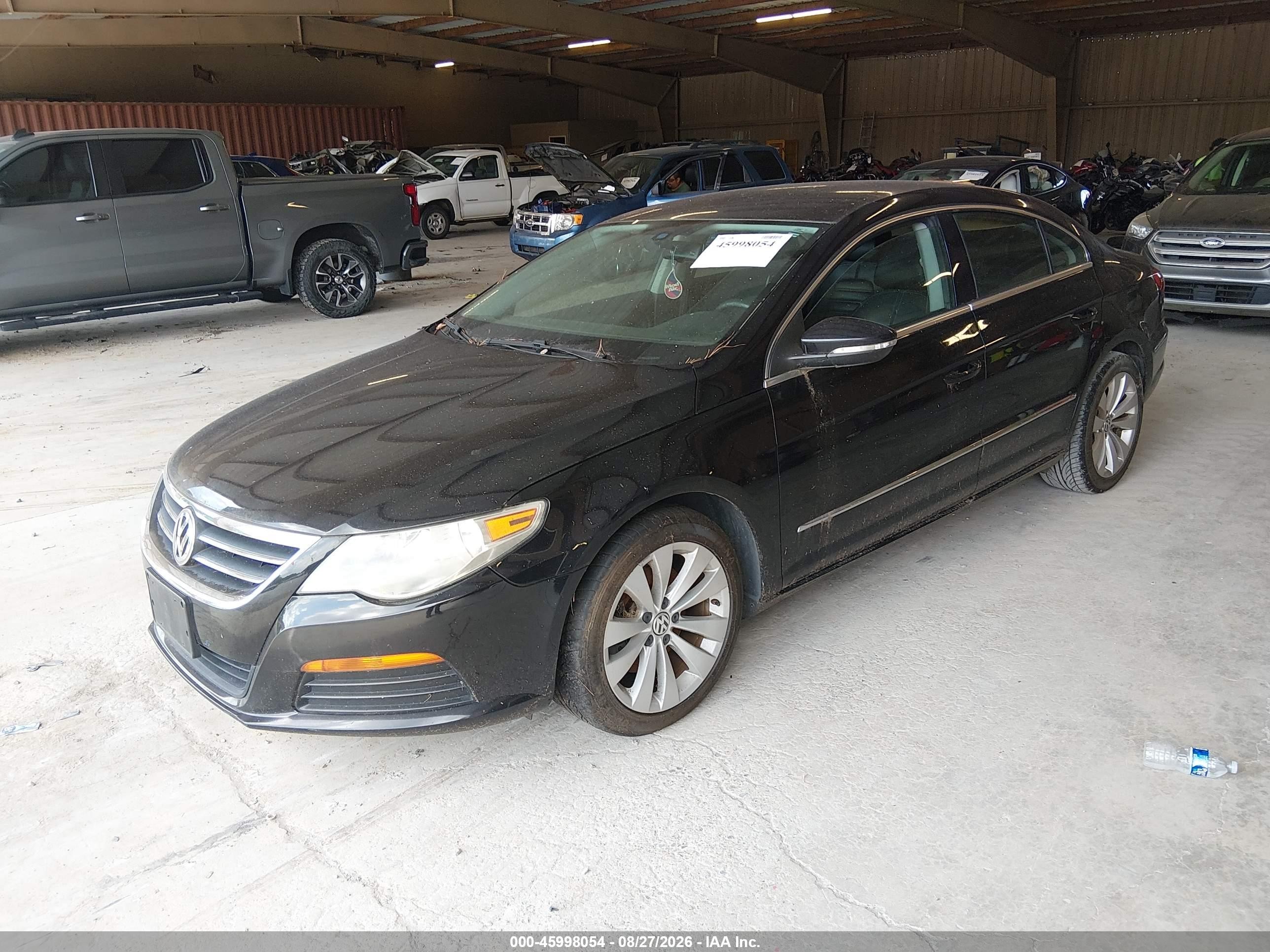 2011 Volkswagen Cc Sport Black vin: WVWMP7AN4BE732329
