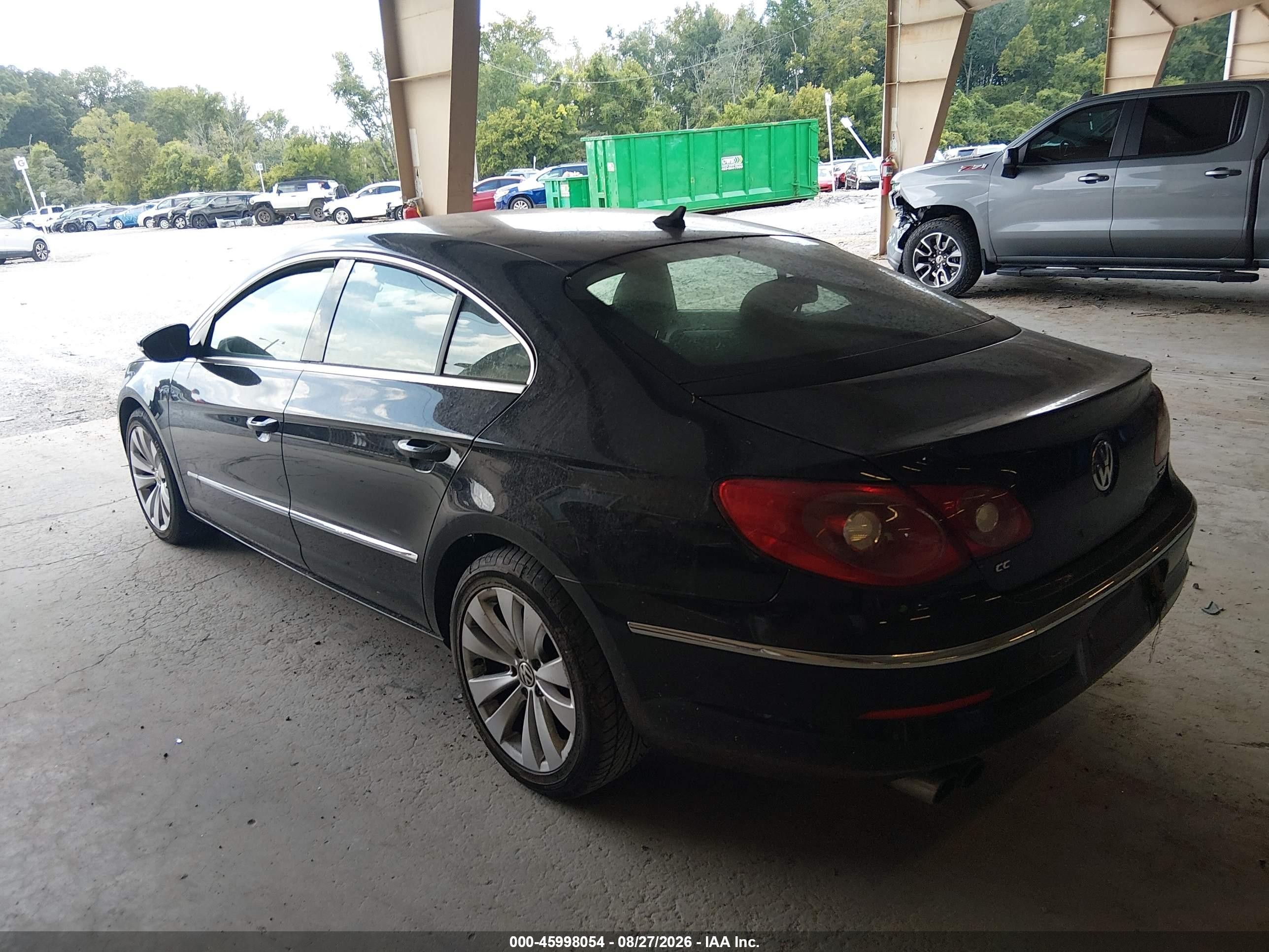 2011 Volkswagen Cc Sport Black vin: WVWMP7AN4BE732329