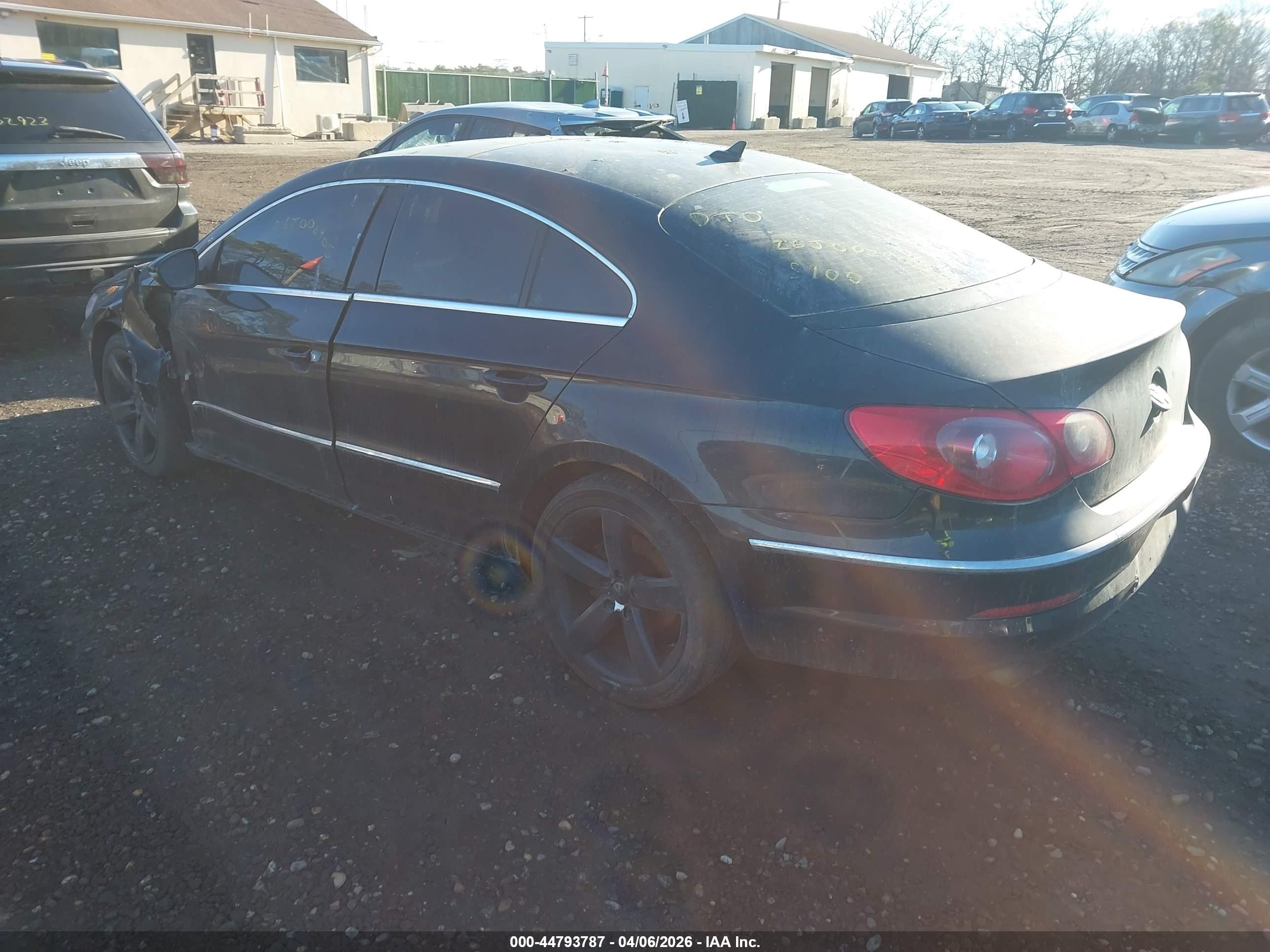 2012 Volkswagen Cc Sport Black vin: WVWMP7AN4CE508429