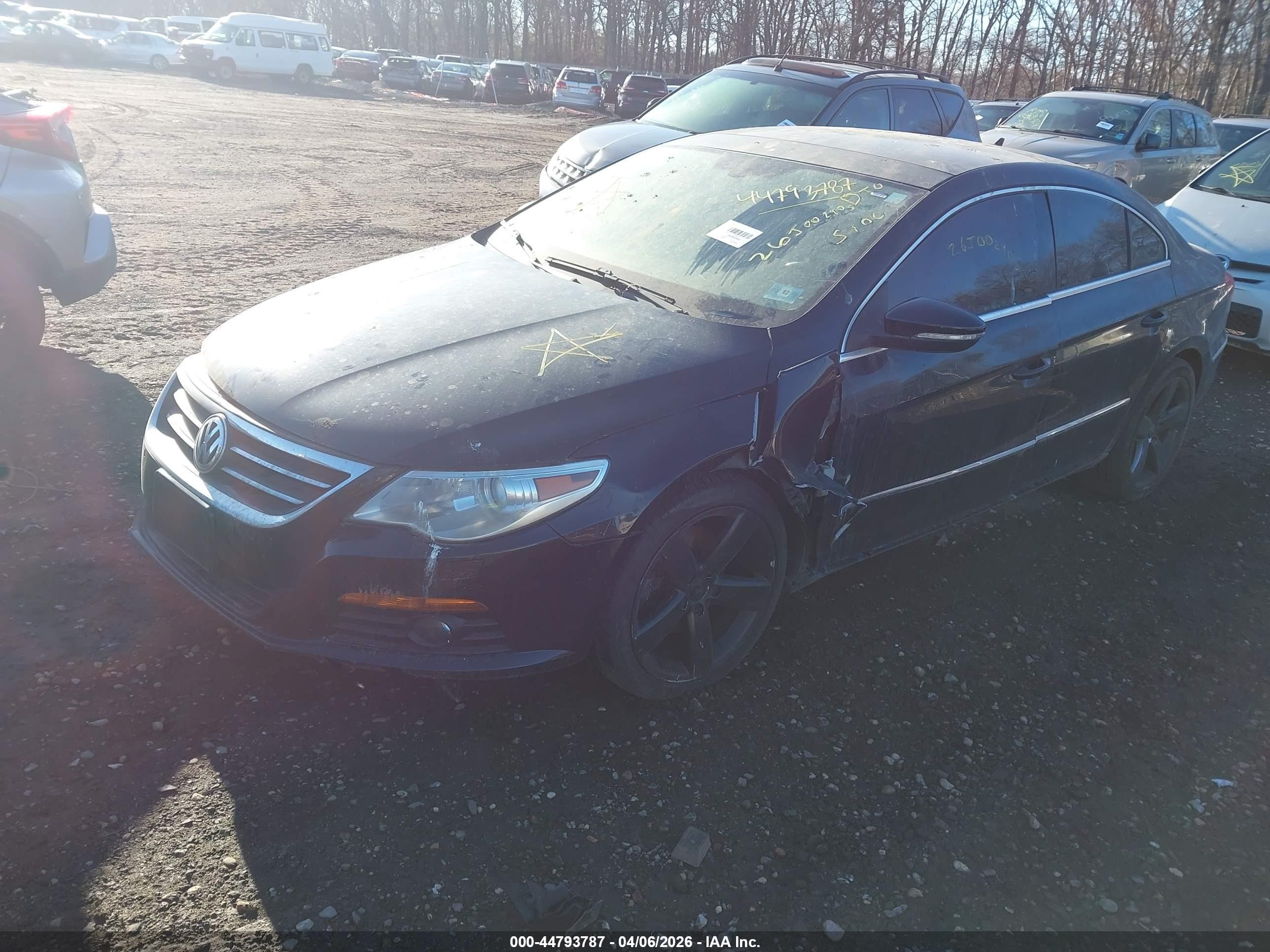 2012 Volkswagen Cc Sport Black vin: WVWMP7AN4CE508429