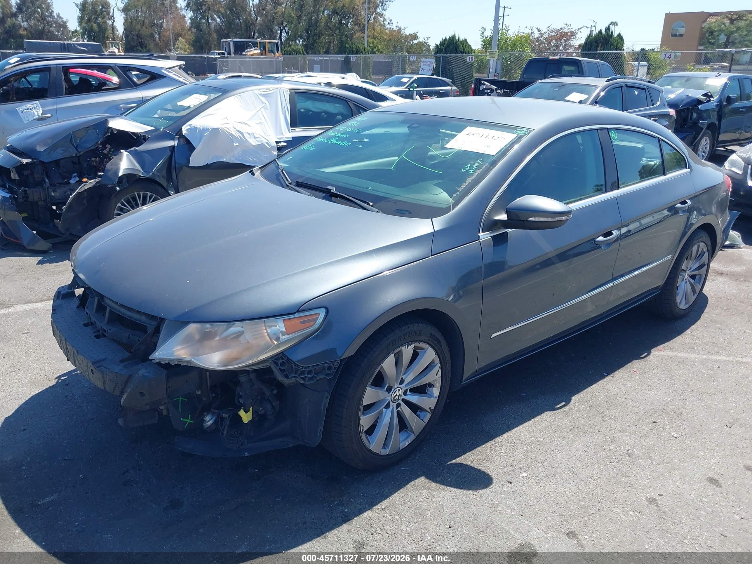 2012 Volkswagen Cc Sport Серый vin: WVWMP7AN5CE504390