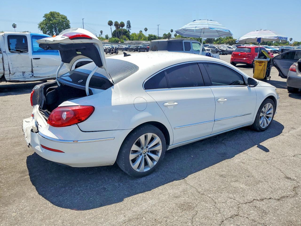 2012 Volkswagen Cc Sport White vin: WVWMP7AN7CE522003