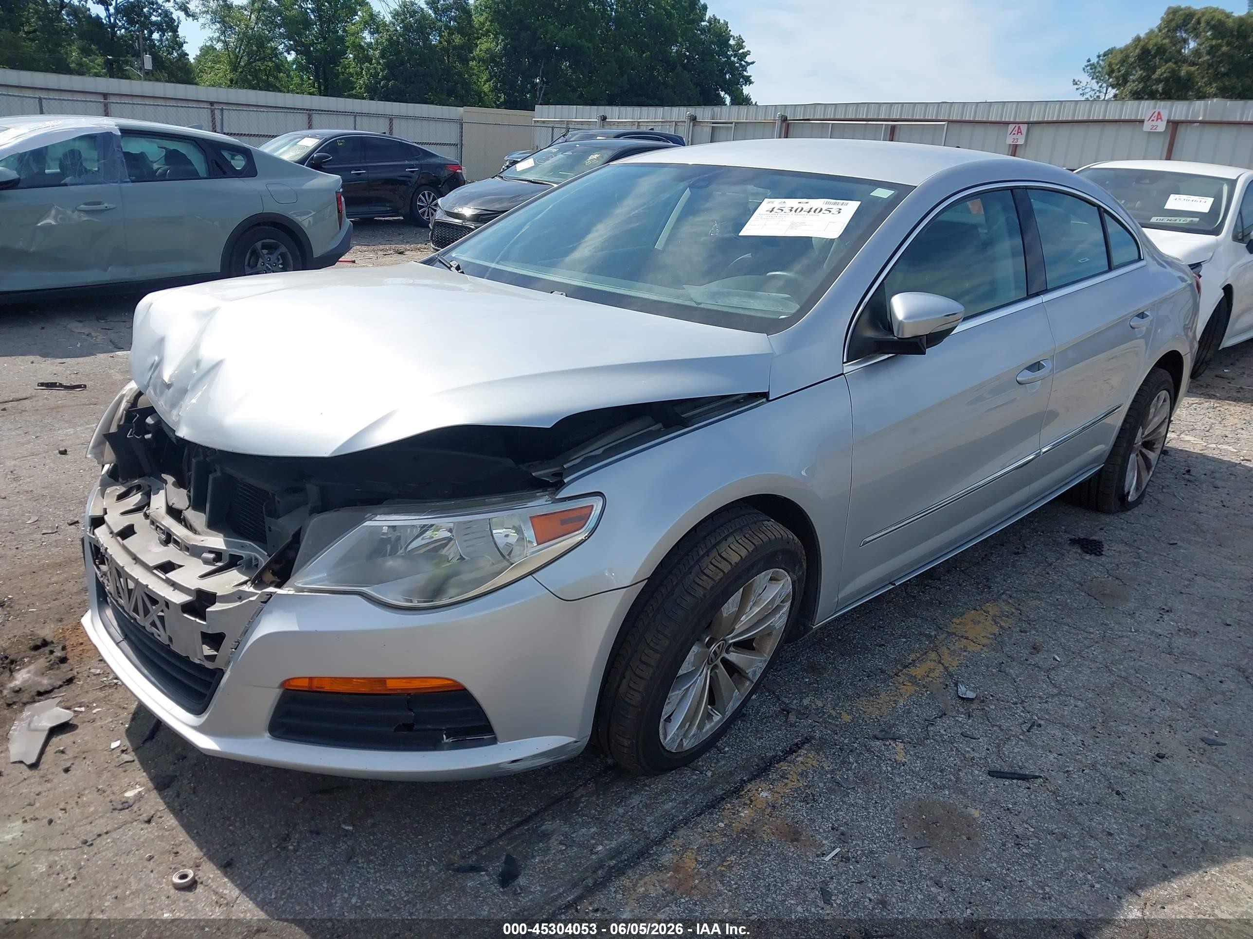 2012 Volkswagen Cc Sport Silver vin: WVWMP7AN7CE534104