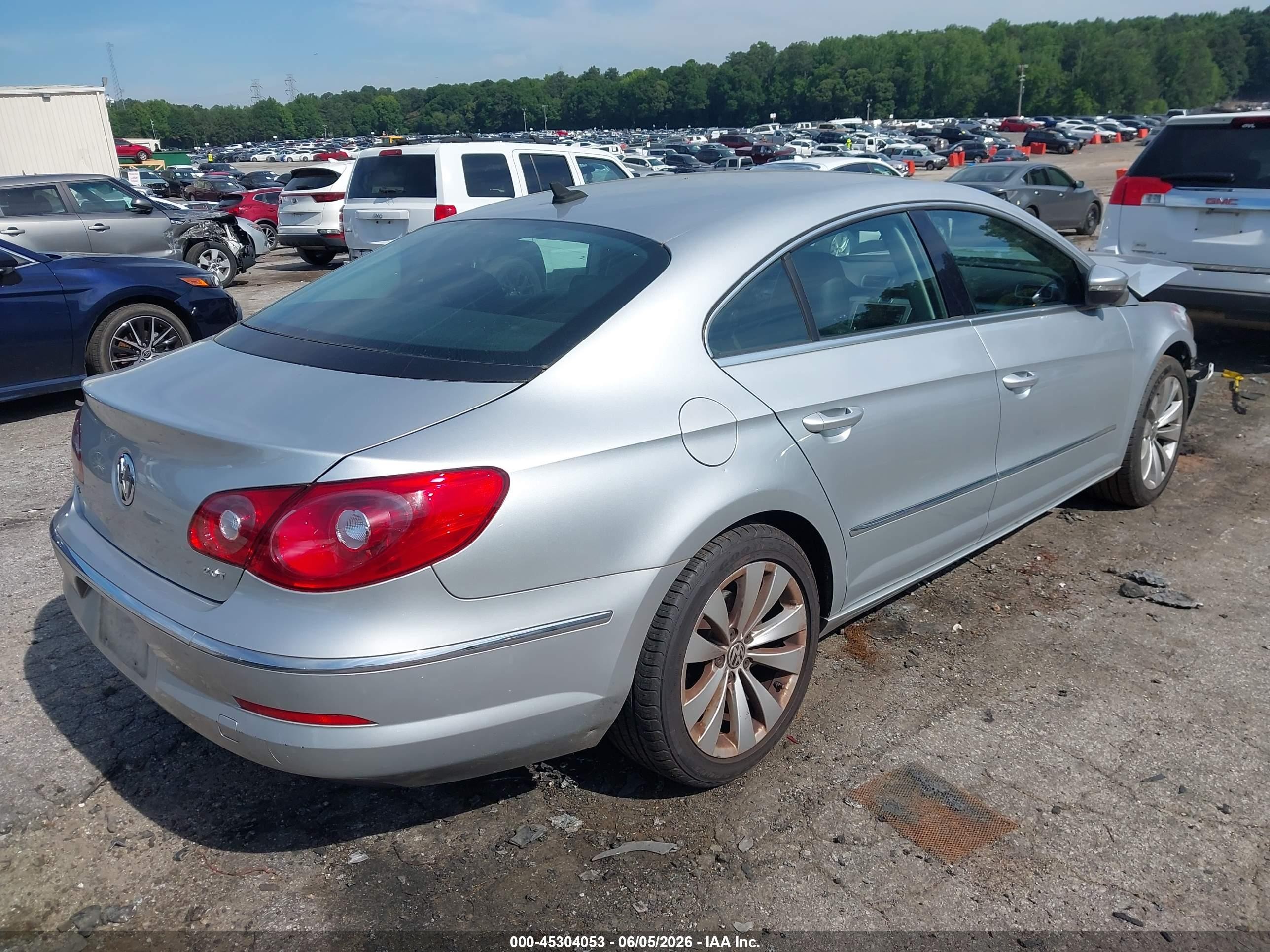 2012 Volkswagen Cc Sport Silver vin: WVWMP7AN7CE534104
