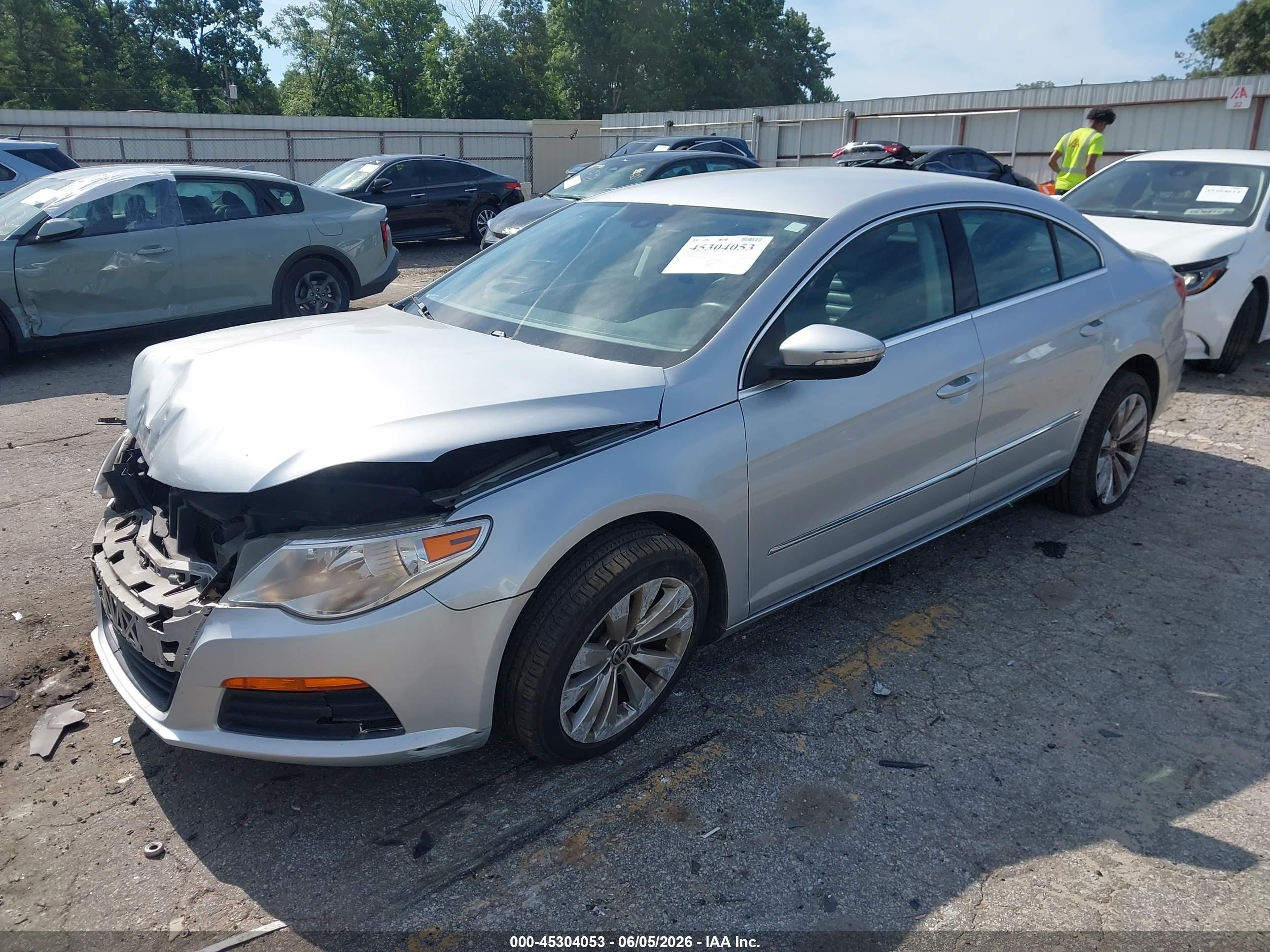 2012 Volkswagen Cc Sport Silver vin: WVWMP7AN7CE534104