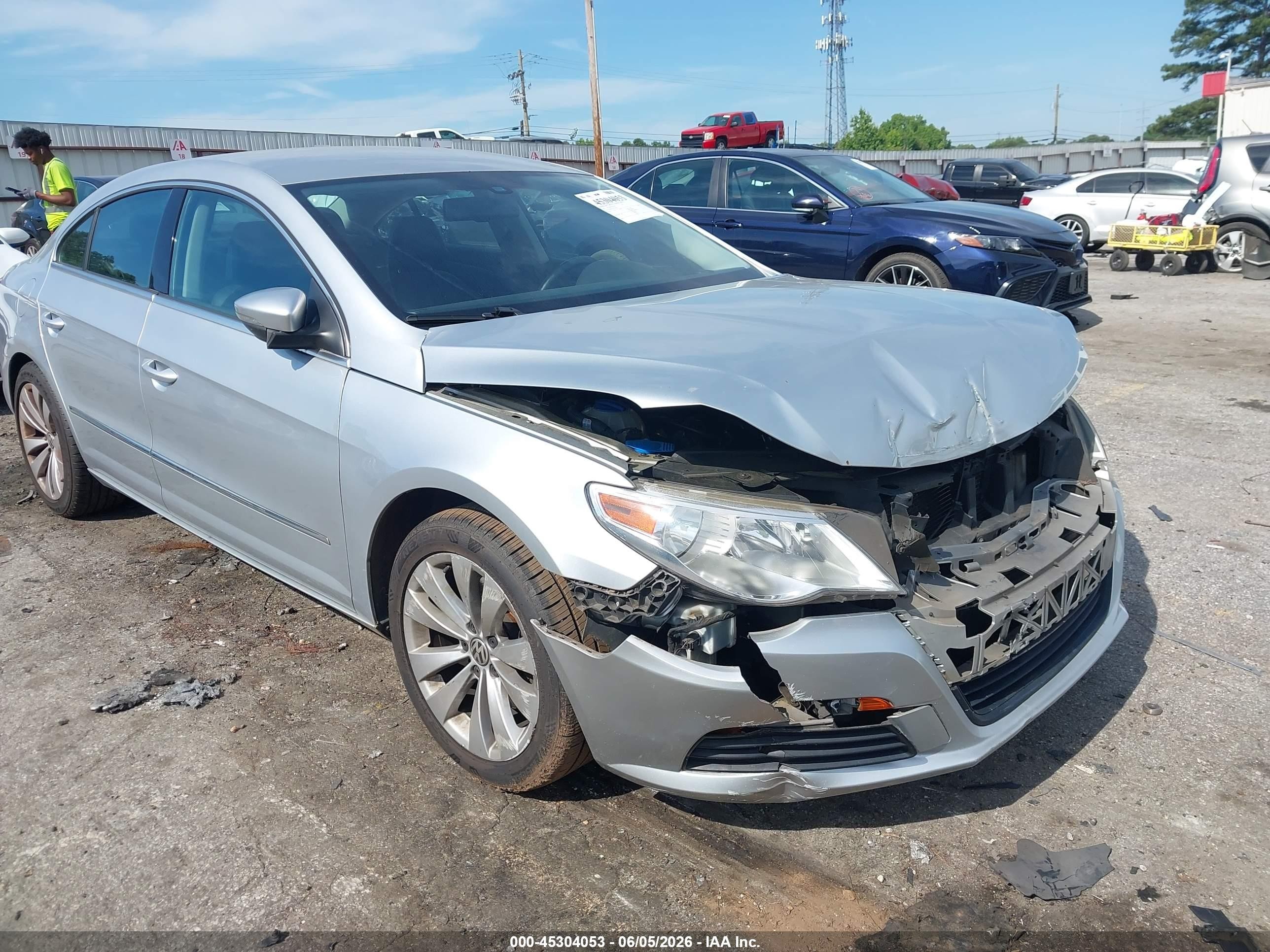 2012 Volkswagen Cc Sport Silver vin: WVWMP7AN7CE534104