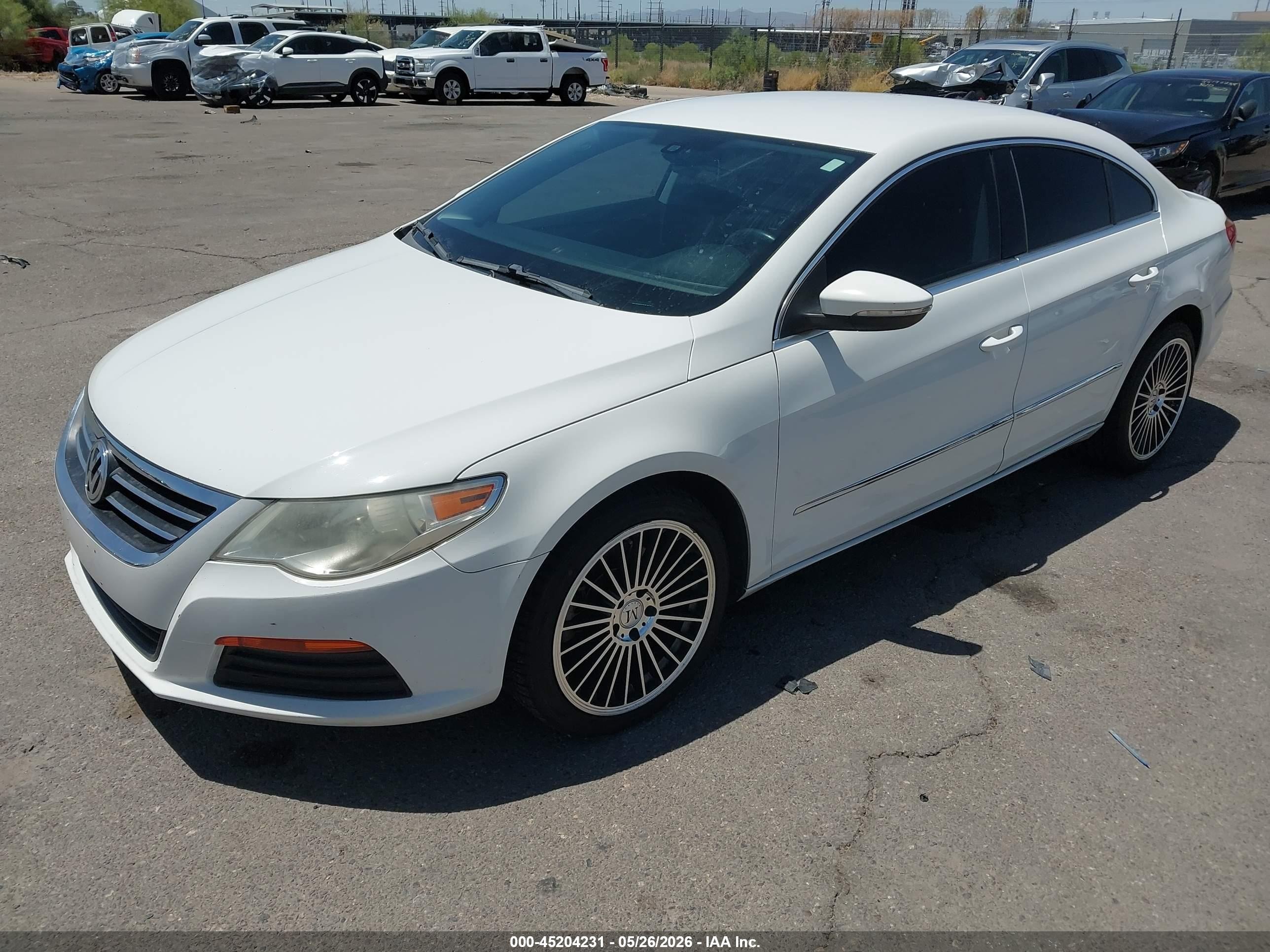 2012 Volkswagen Cc Sport White vin: WVWMP7AN7CE536838