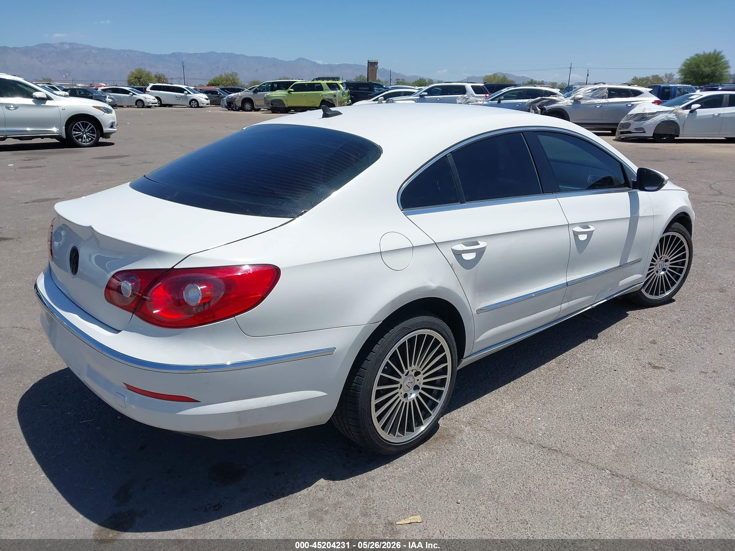 2012 Volkswagen Cc Sport White vin: WVWMP7AN7CE536838