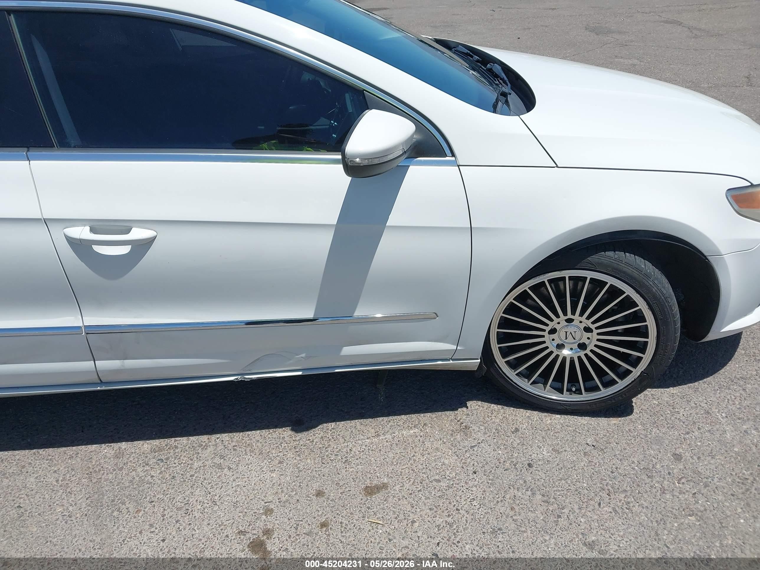 2012 Volkswagen Cc Sport White vin: WVWMP7AN7CE536838