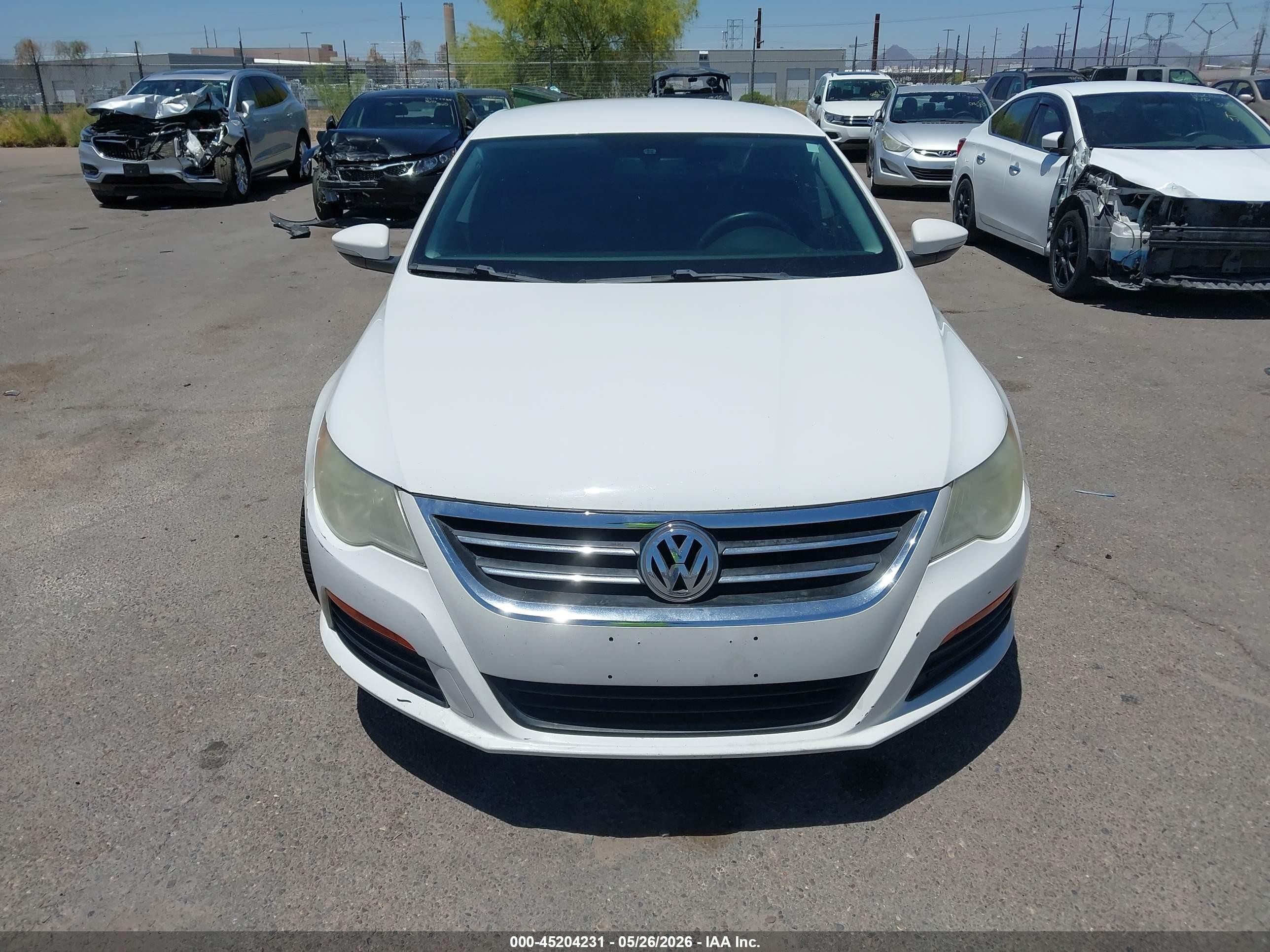2012 Volkswagen Cc Sport White vin: WVWMP7AN7CE536838