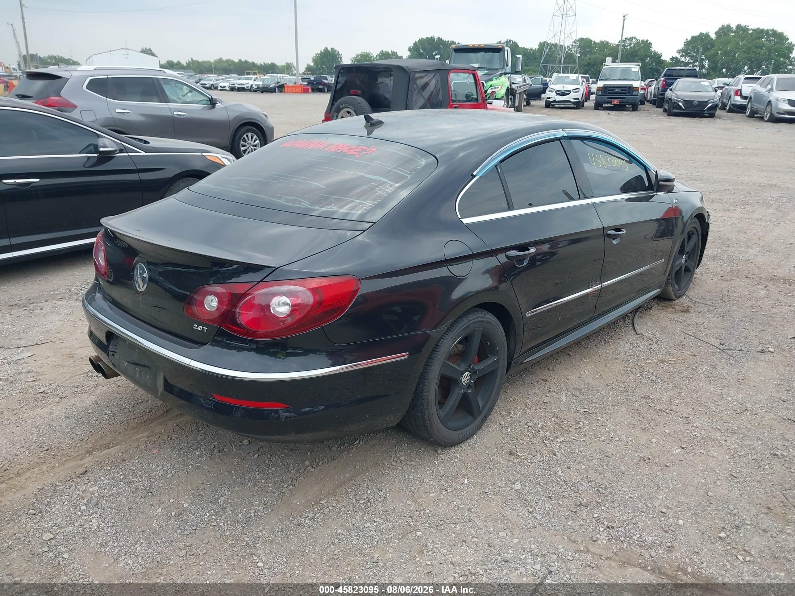 2010 Volkswagen Cc Sport Black vin: WVWMP7AN8AE567318
