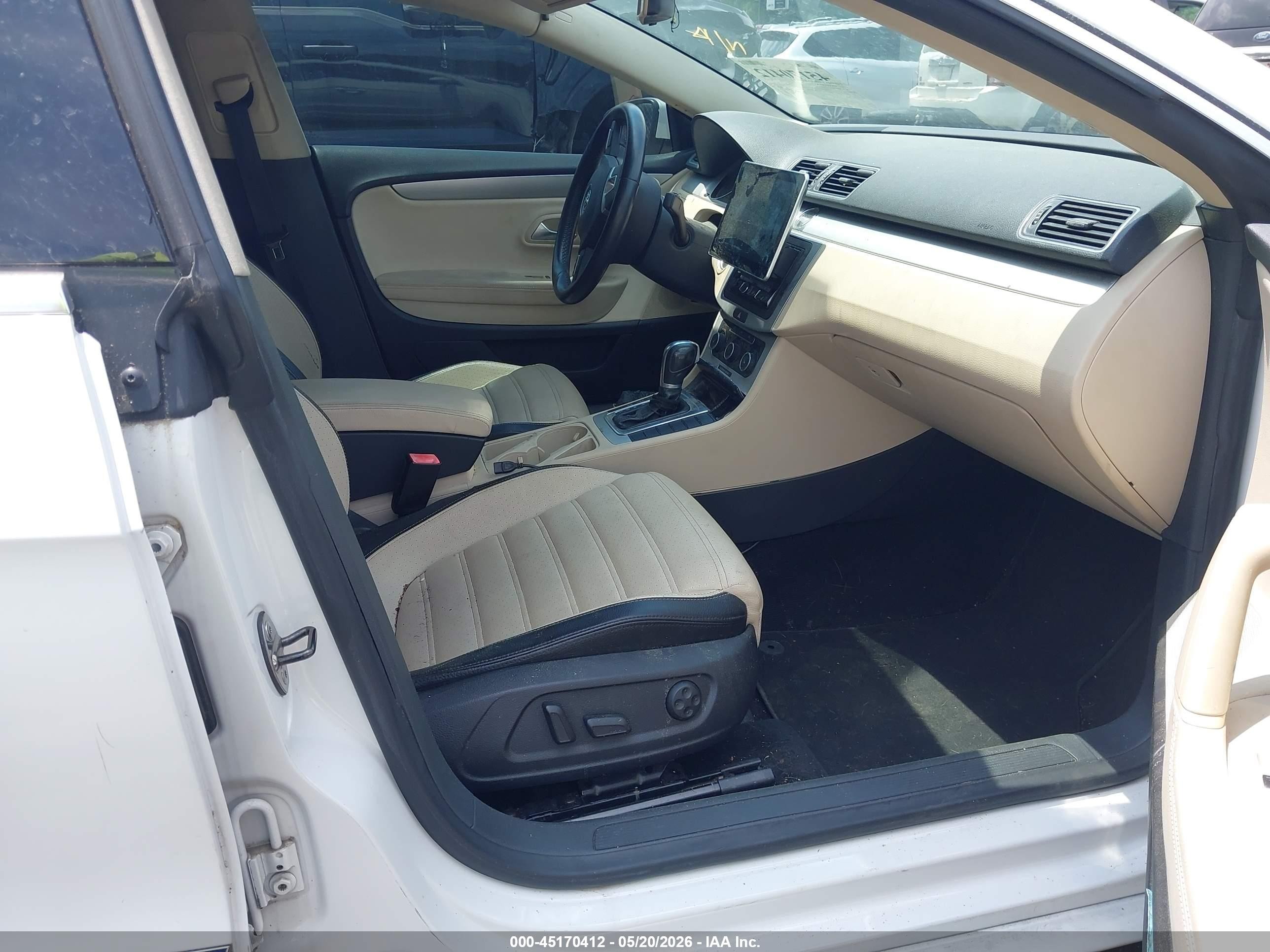 2012 Volkswagen Cc Sport White vin: WVWMP7AN9CE513660
