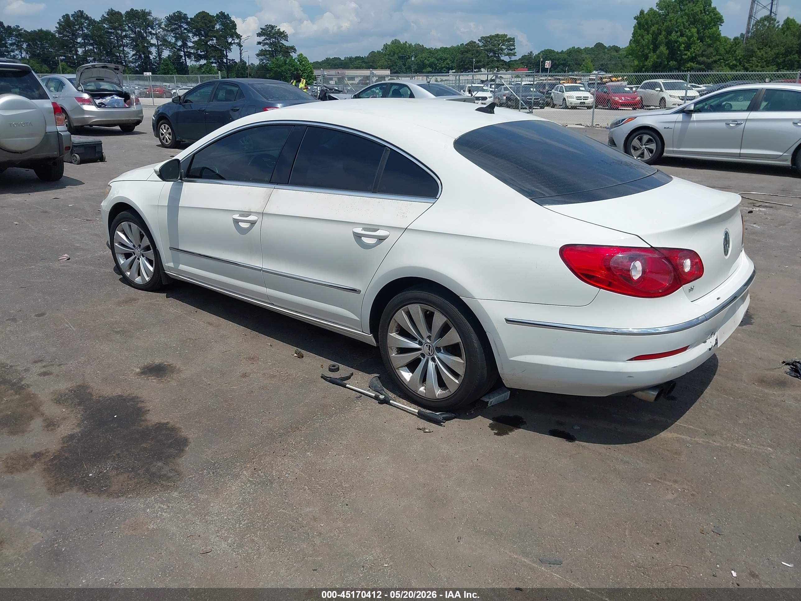 2012 Volkswagen Cc Sport White vin: WVWMP7AN9CE513660