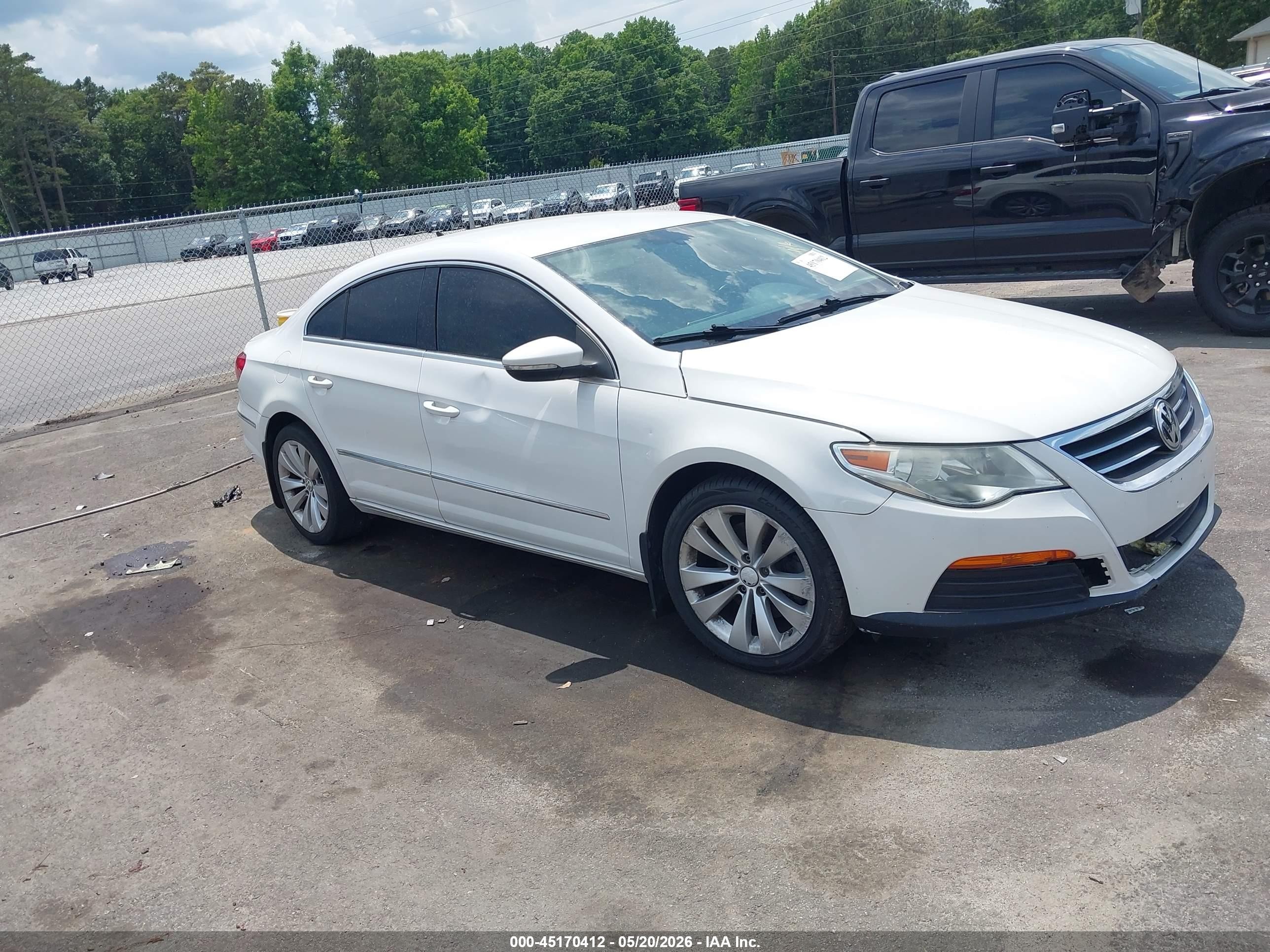 2012 Volkswagen Cc Sport White vin: WVWMP7AN9CE513660