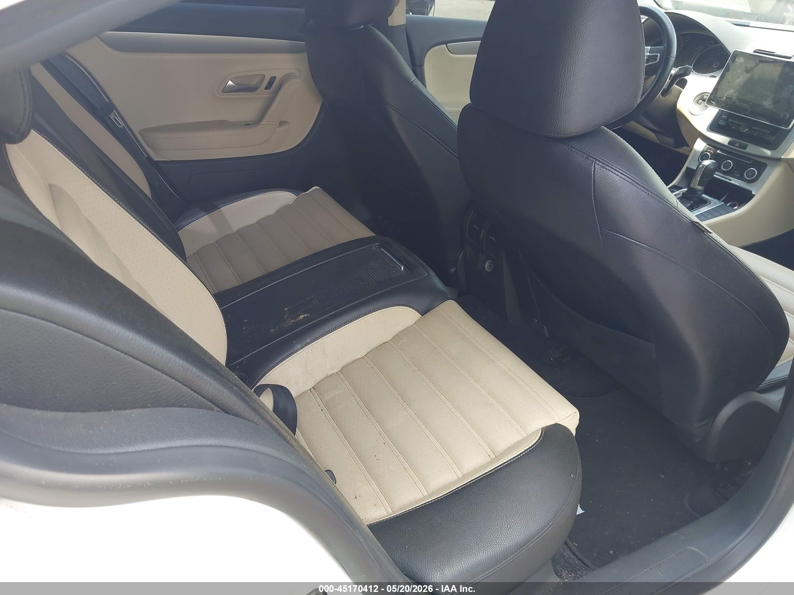 2012 Volkswagen Cc Sport White vin: WVWMP7AN9CE513660