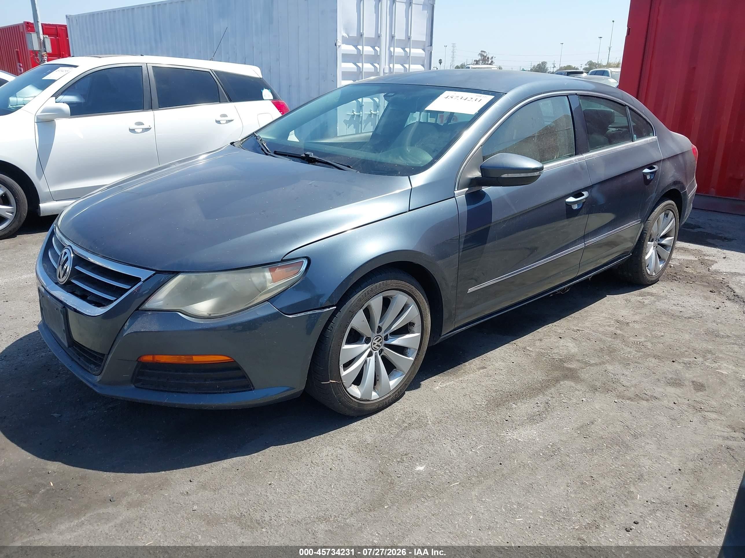 2011 Volkswagen Cc Sport Light Blue vin: WVWMP7ANXBE706561