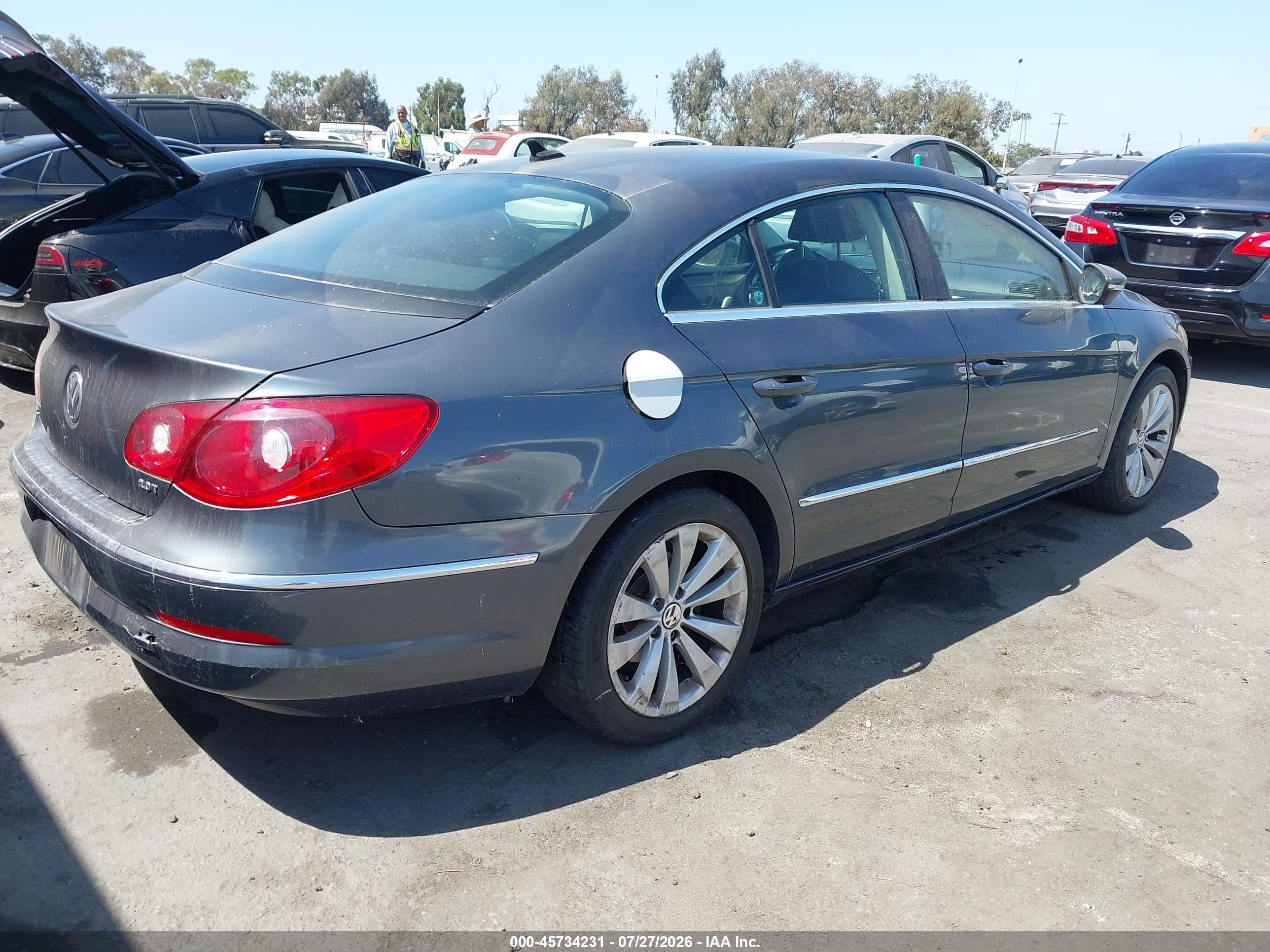 2011 Volkswagen Cc Sport Light Blue vin: WVWMP7ANXBE706561