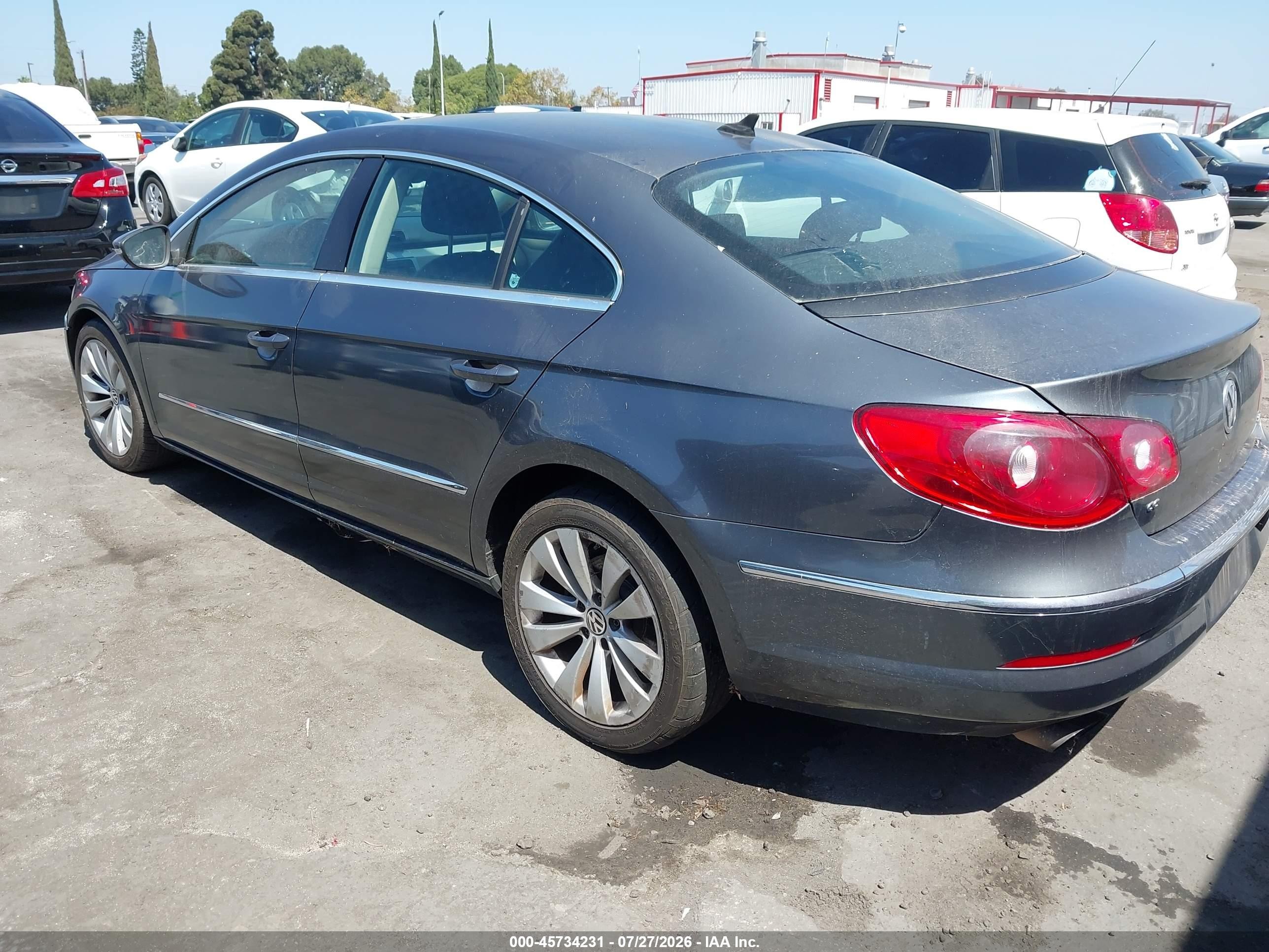 2011 Volkswagen Cc Sport Light Blue vin: WVWMP7ANXBE706561