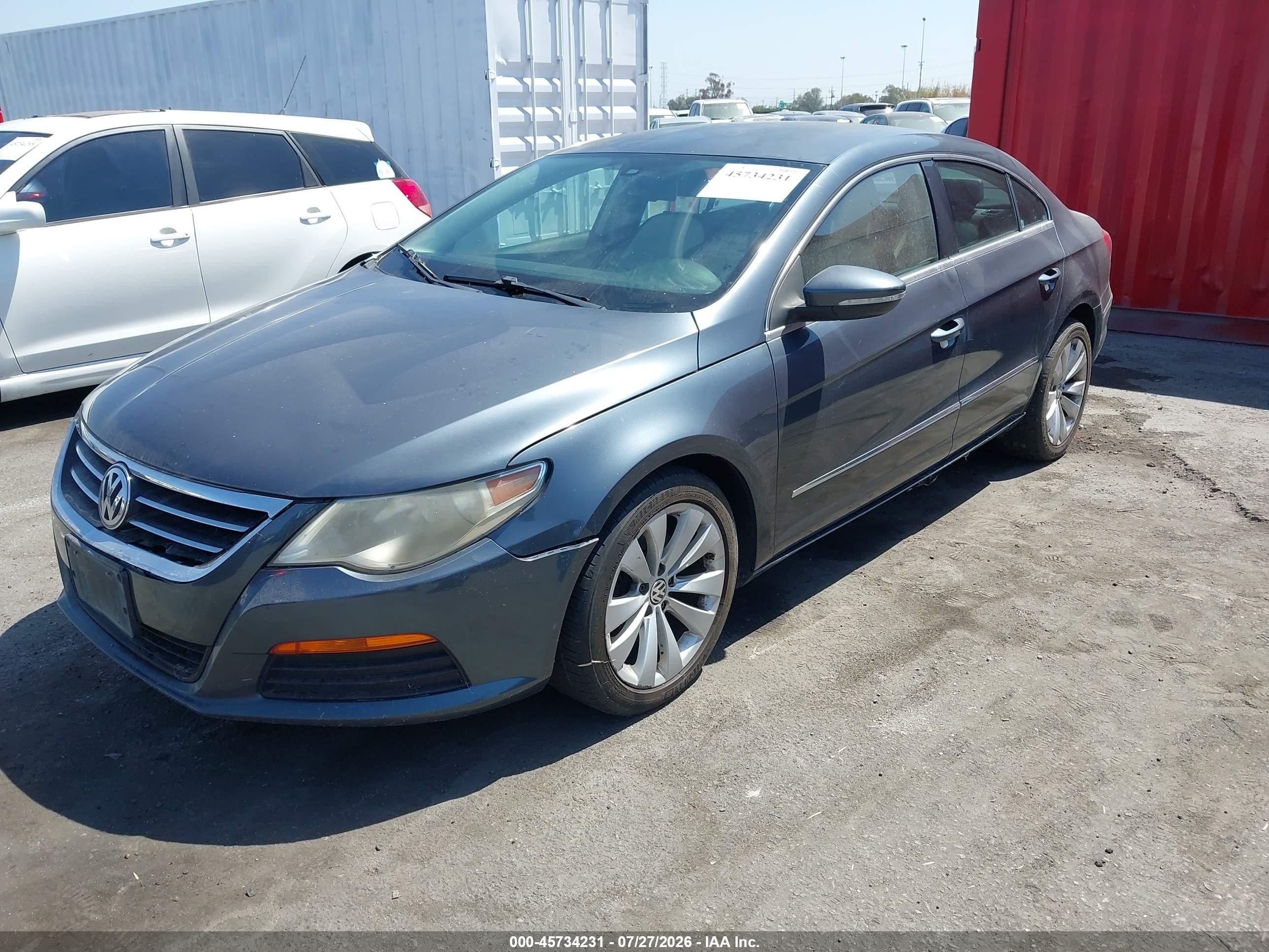 2011 Volkswagen Cc Sport Light Blue vin: WVWMP7ANXBE706561